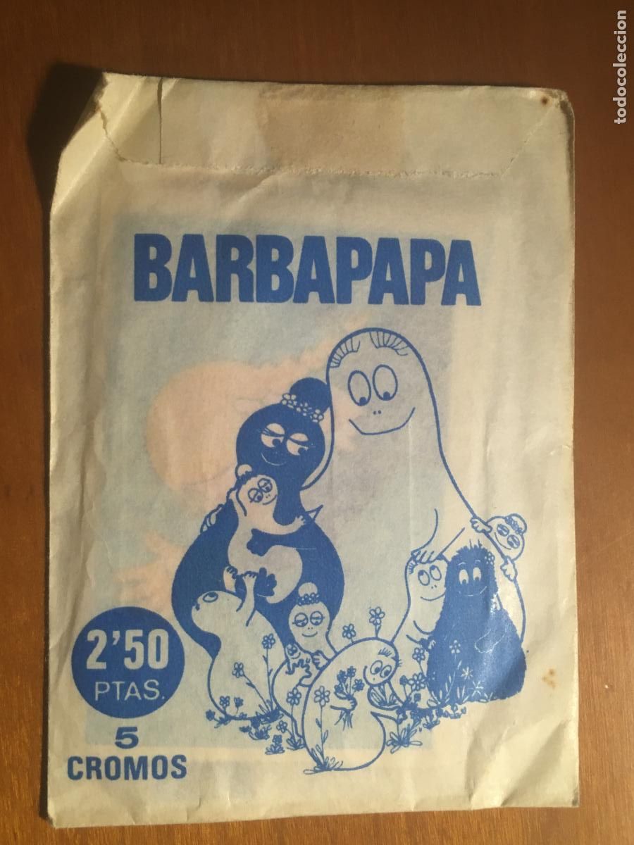Coleccionismo cromos antiguos: barbapapa sobre de cromos sin abrir - Foto 1