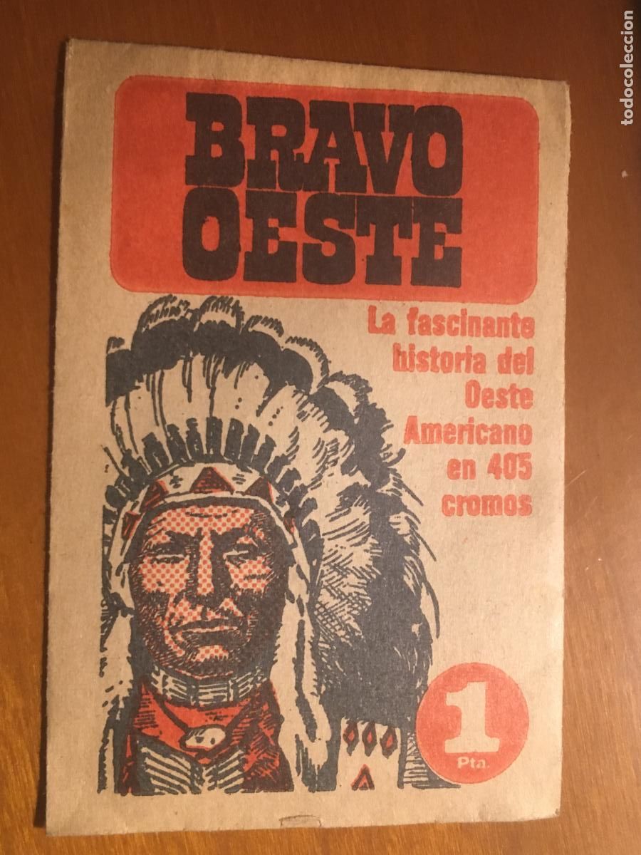 Coleccionismo cromos antiguos: bravo oeste bruguera sobre de cromos sin abrir cerrado