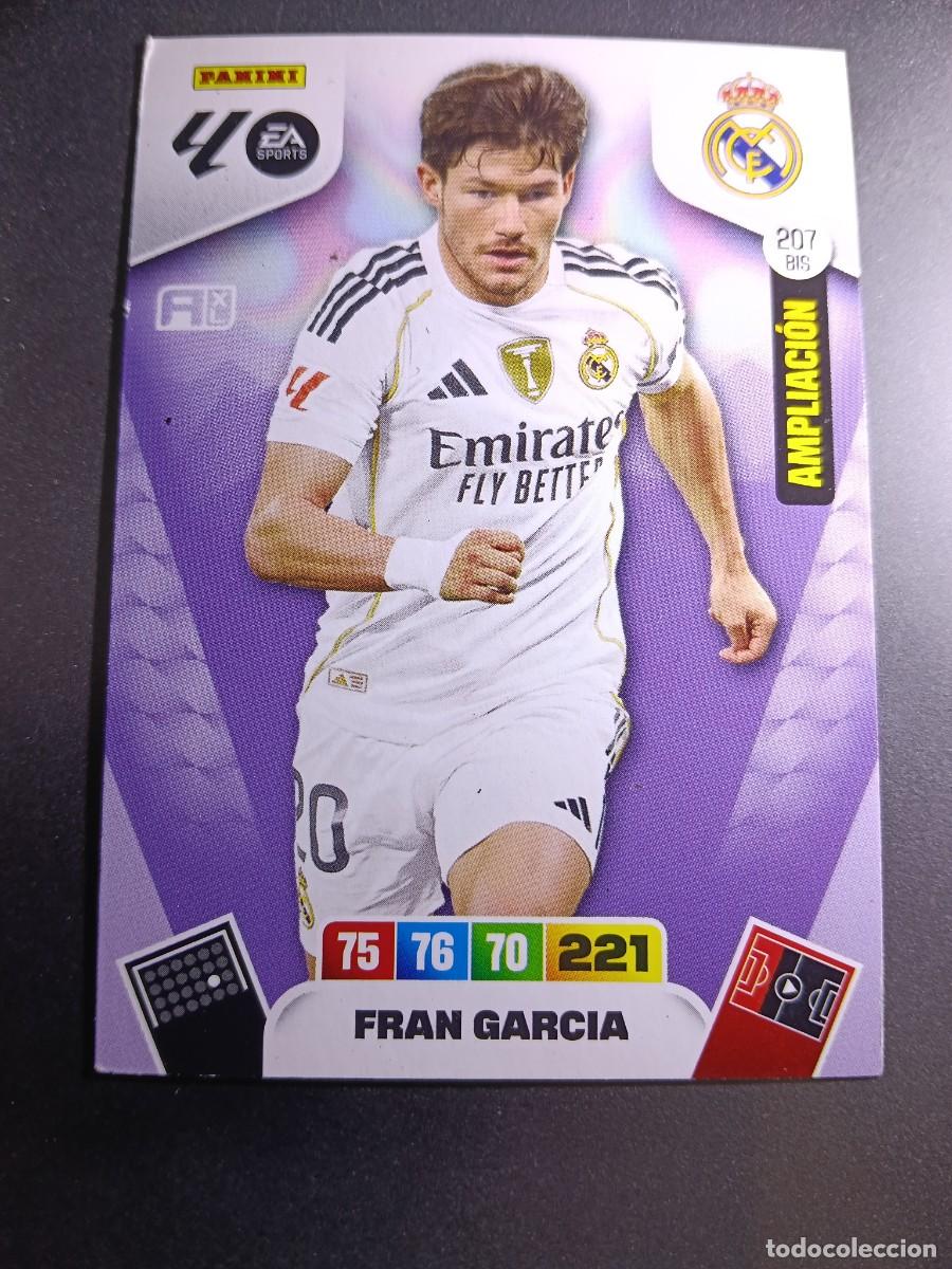 Coleccionismo cromos antiguos: ADRENALYN XL FRAN GARCIA 207 BIS AMPLIACION REAL MADRID CROMO LIGA 2025 2026 25 26 PANINI