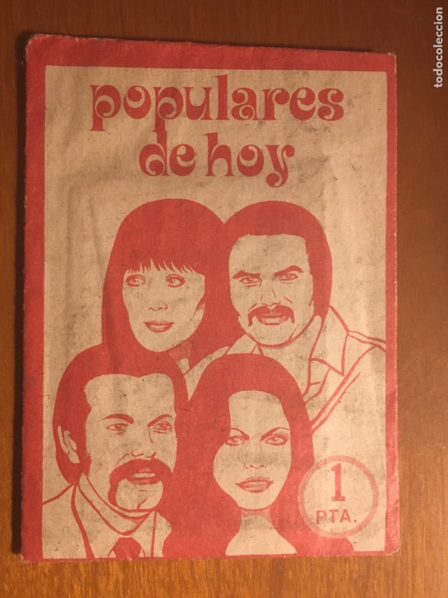 Coleccionismo cromos antiguos: populares de hoy ruiz romero sobre de cromos sin abrir cerrado