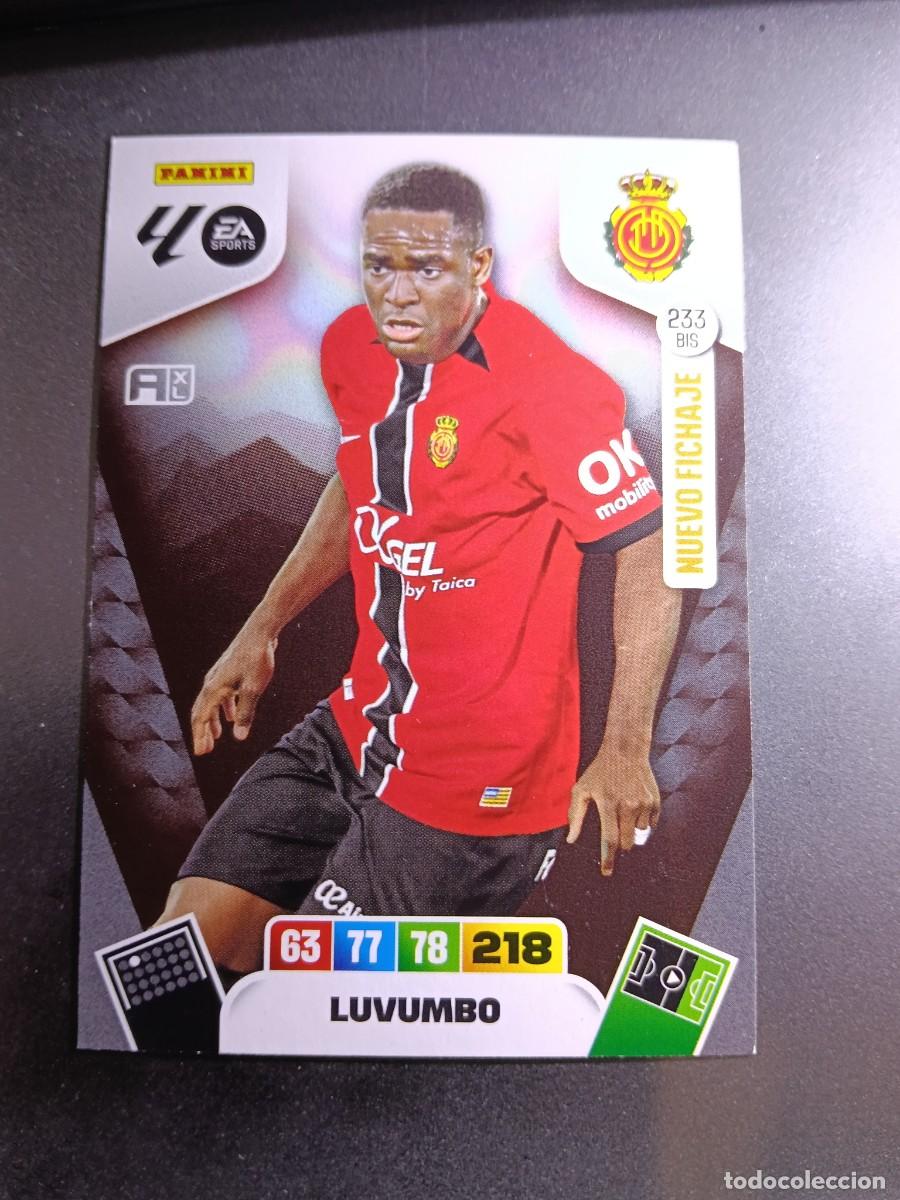 Coleccionismo cromos antiguos: ADRENALYN XL LUVUMBO 233 BIS NUEVO FICHAJE MALLORCA CROMO LIGA 2025 2026 25 26 PANINI