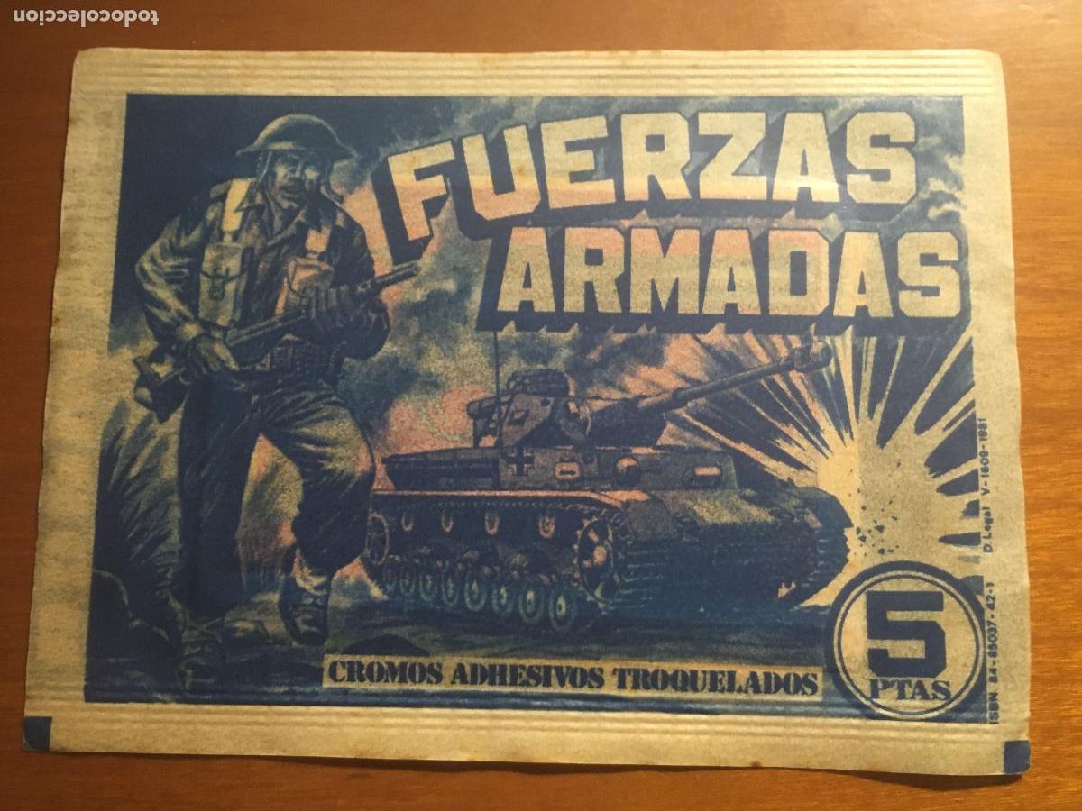 Coleccionismo cromos antiguos: fuerzas armadas maga sobre de cromos sin abrir cerrado