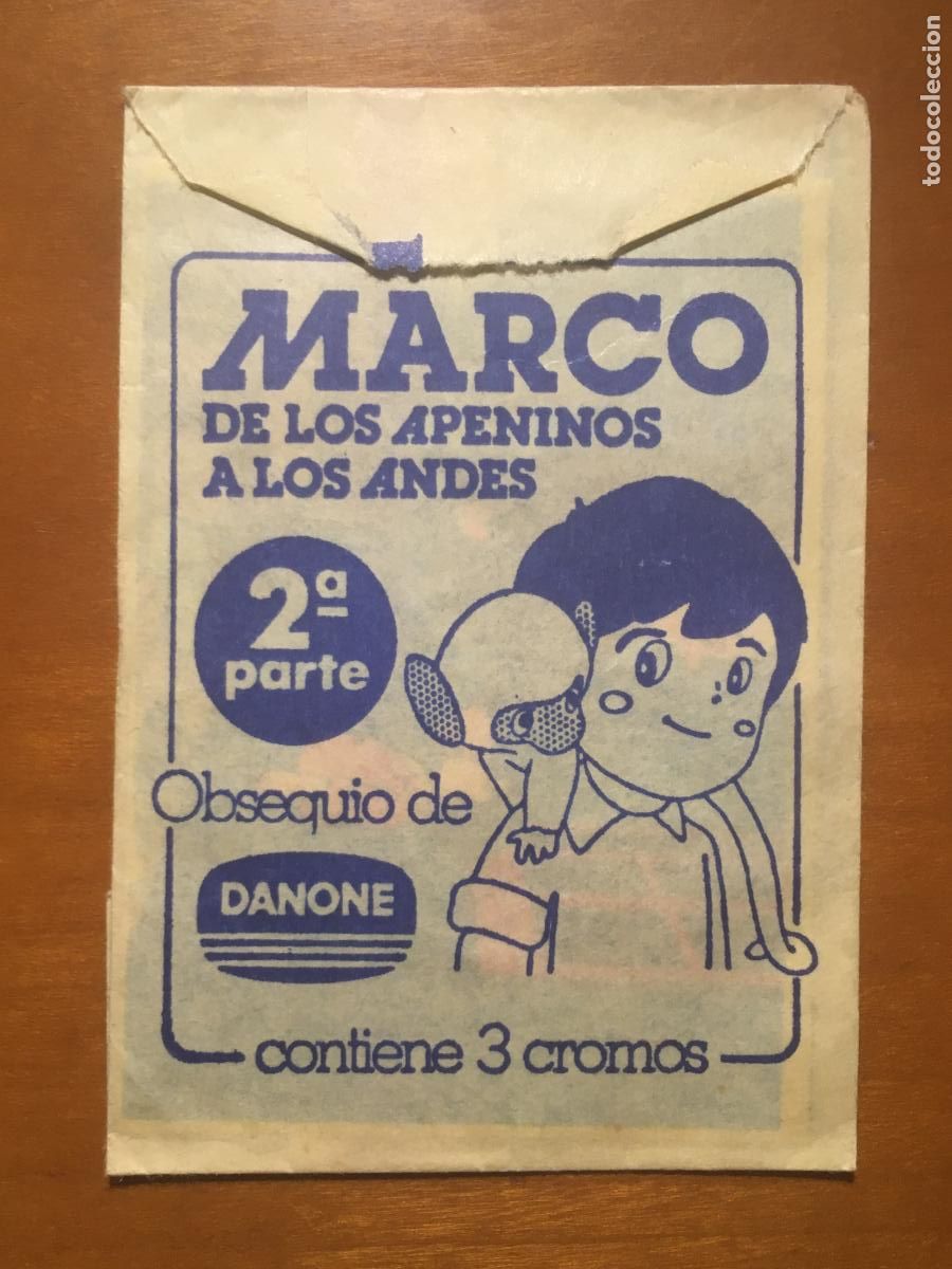 Coleccionismo cromos antiguos: marco de los apeninos a los andes 2a parte danone sobre de cromos sin abrir cerrado