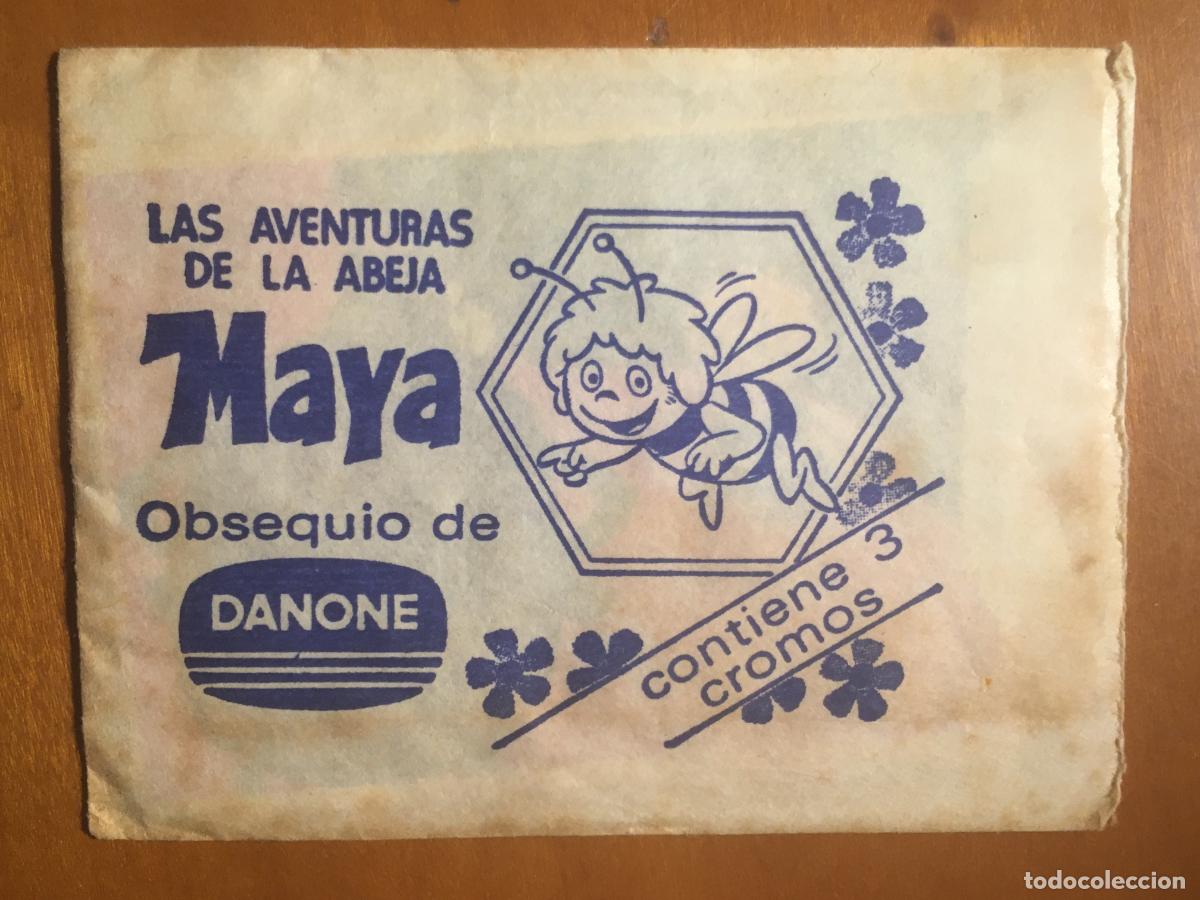 Collezionismo Figurine antiche: la abeja maya danone sobre de cromos sin abrir cerrado