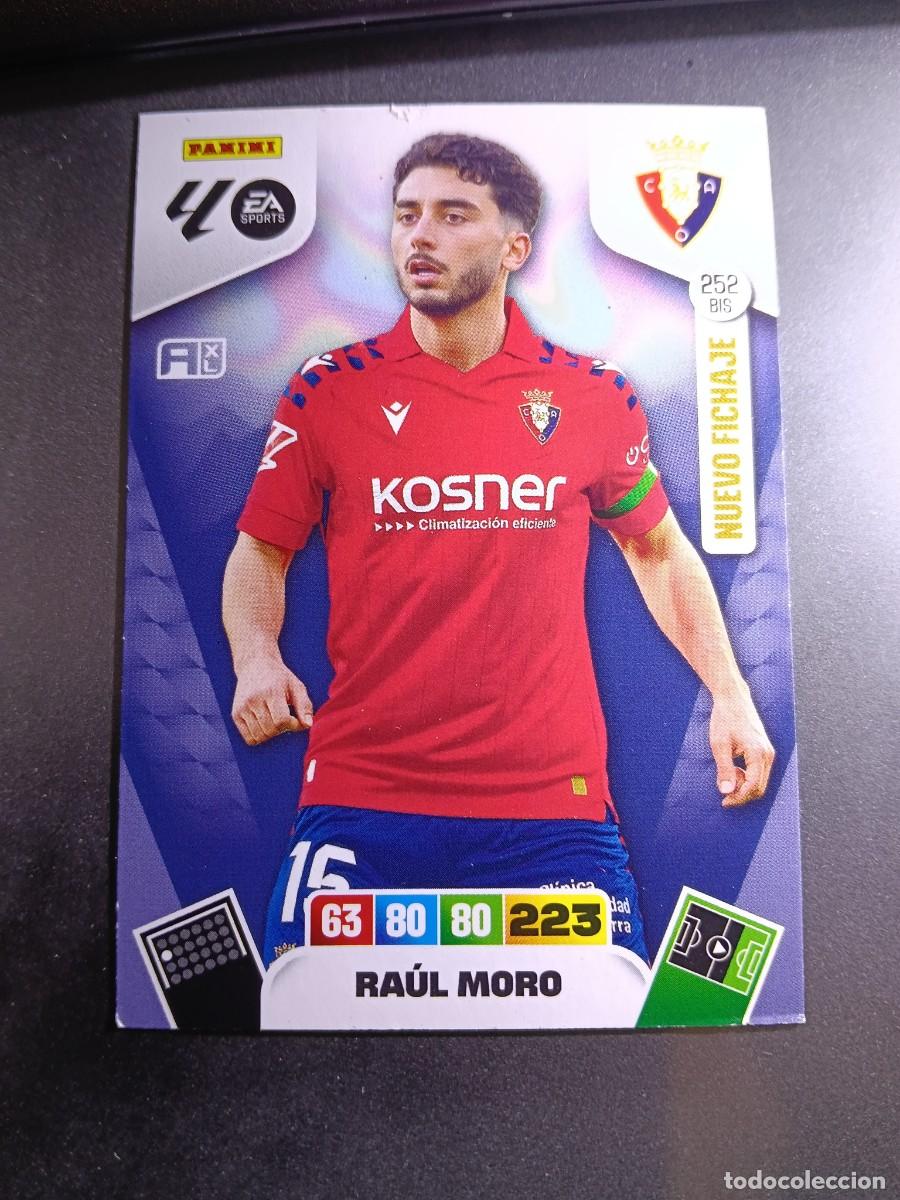 Coleccionismo cromos antiguos: ADRENALYN XL RAUL MORO 252 BIS NUEVO FICHAJE OSASUNA CROMO LIGA 2025 2026 25 26 PANINI