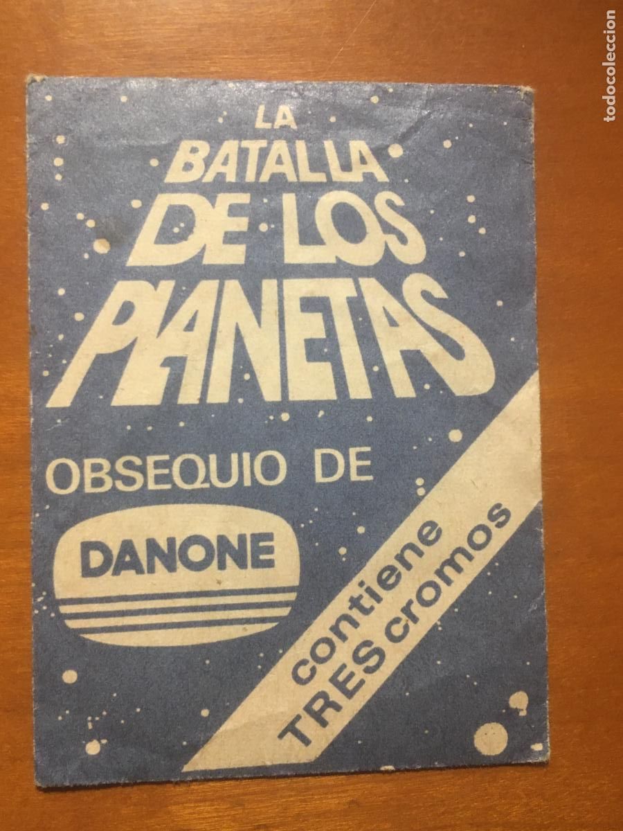 Colecionismo Cromos antigos: la batalla de los planetas danone sobre de cromos sin abrir cerrado