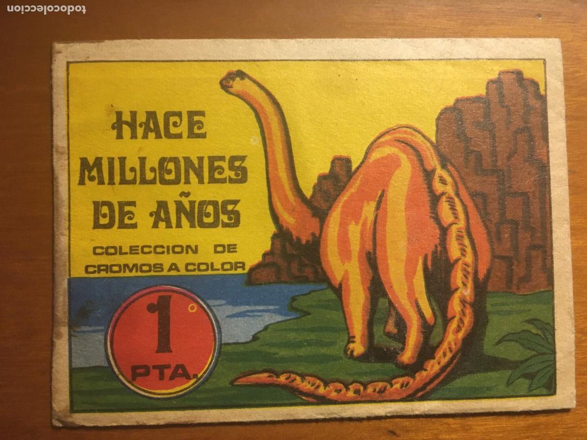 Colecionismo Cromos antigos: hace millones de a&ntilde;os sobre de cromos sin abrir cerrado