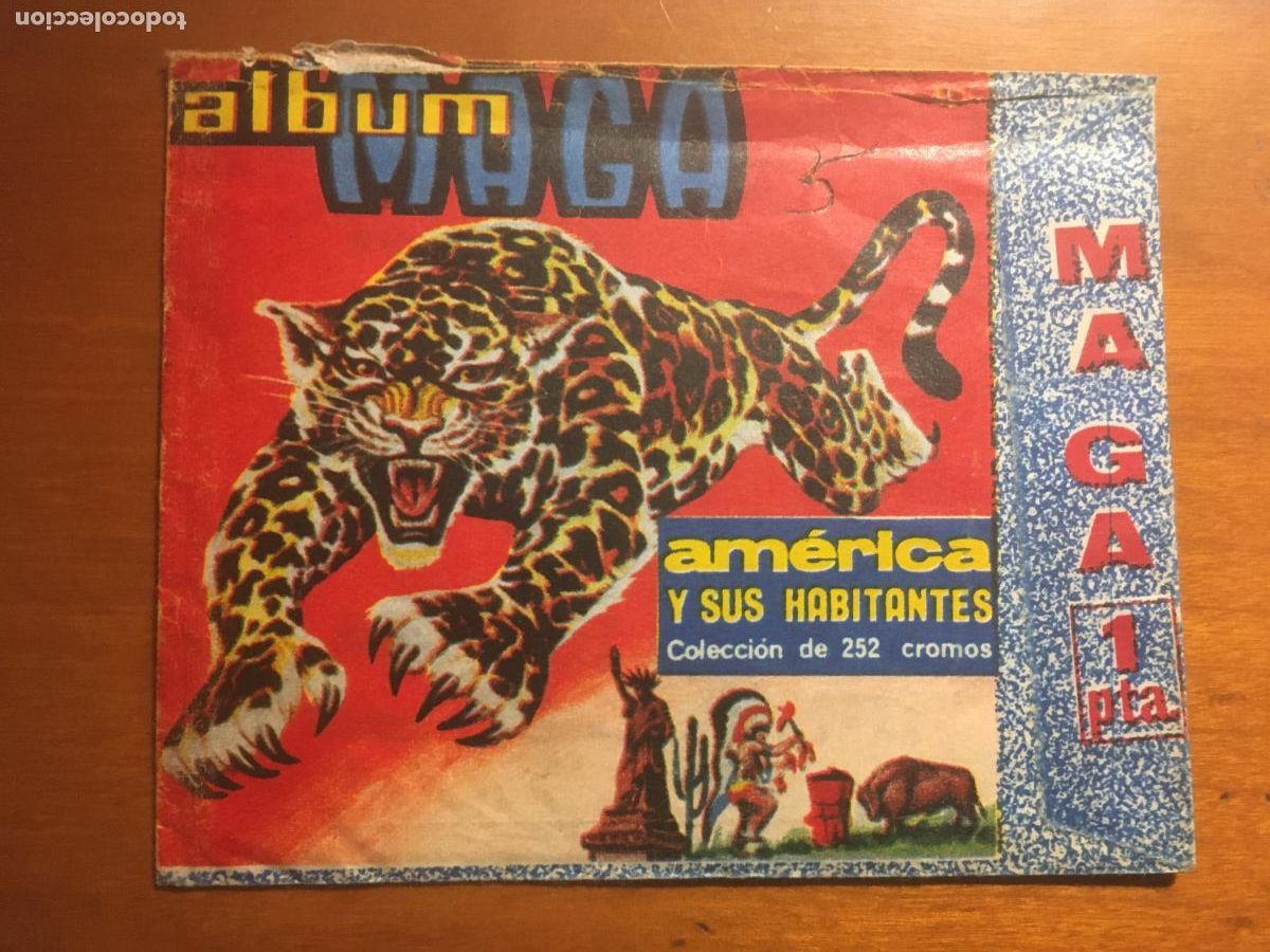 Colecionismo Cromos antigos: america y sus habitantes maga sobre de cromos sin abrir cerrado