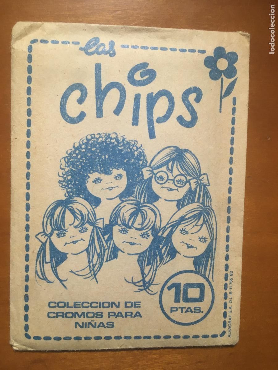 Colecionismo Cromos antigos: chips sobre de cromos sin abrir cerrado
