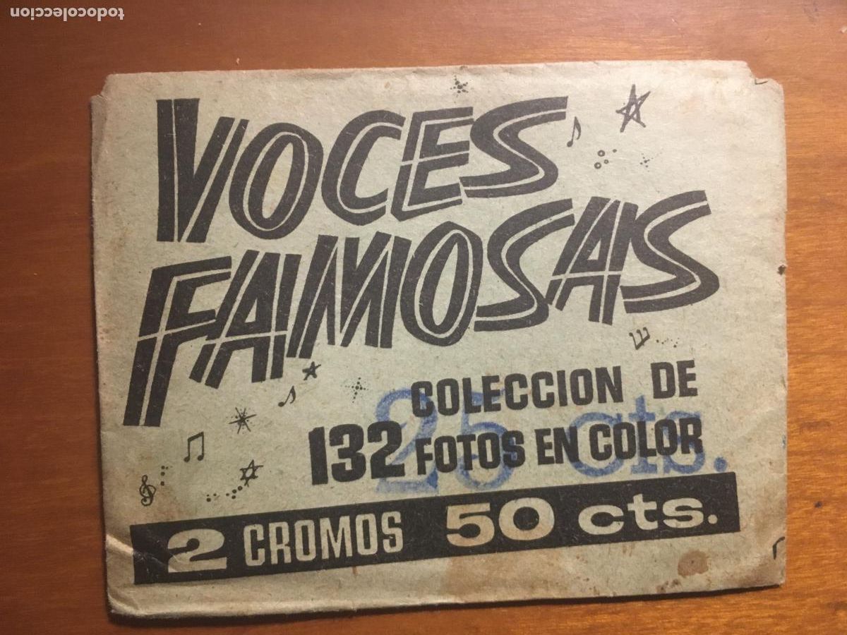 Collezionismo Figurine antiche: voces famosas sobre de cromos sin abrir cerrado