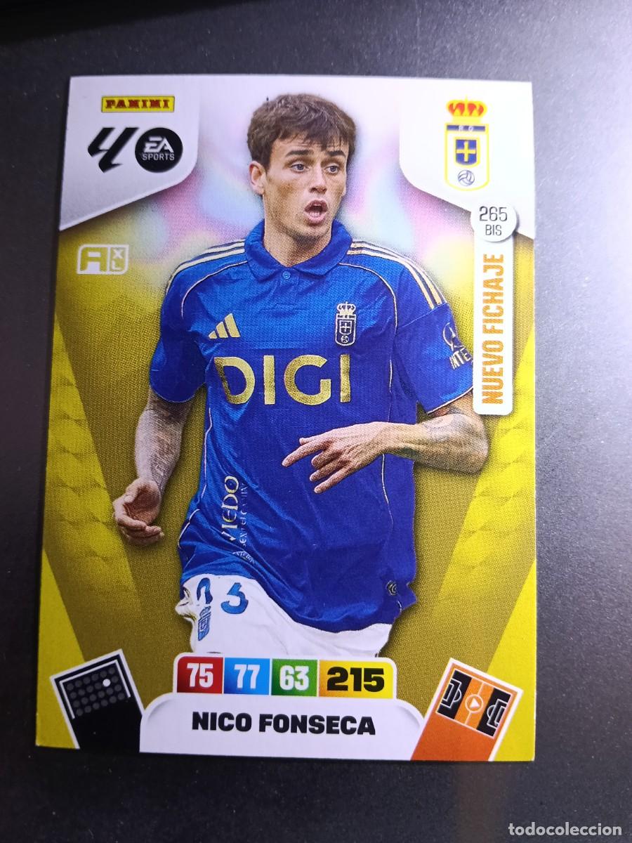 Coleccionismo cromos antiguos: ADRENALYN XL NICO FONSECA 265 BIS NUEVO FICHAJE OVIEDO CROMO LIGA 2025 2026 25 26 PANINI