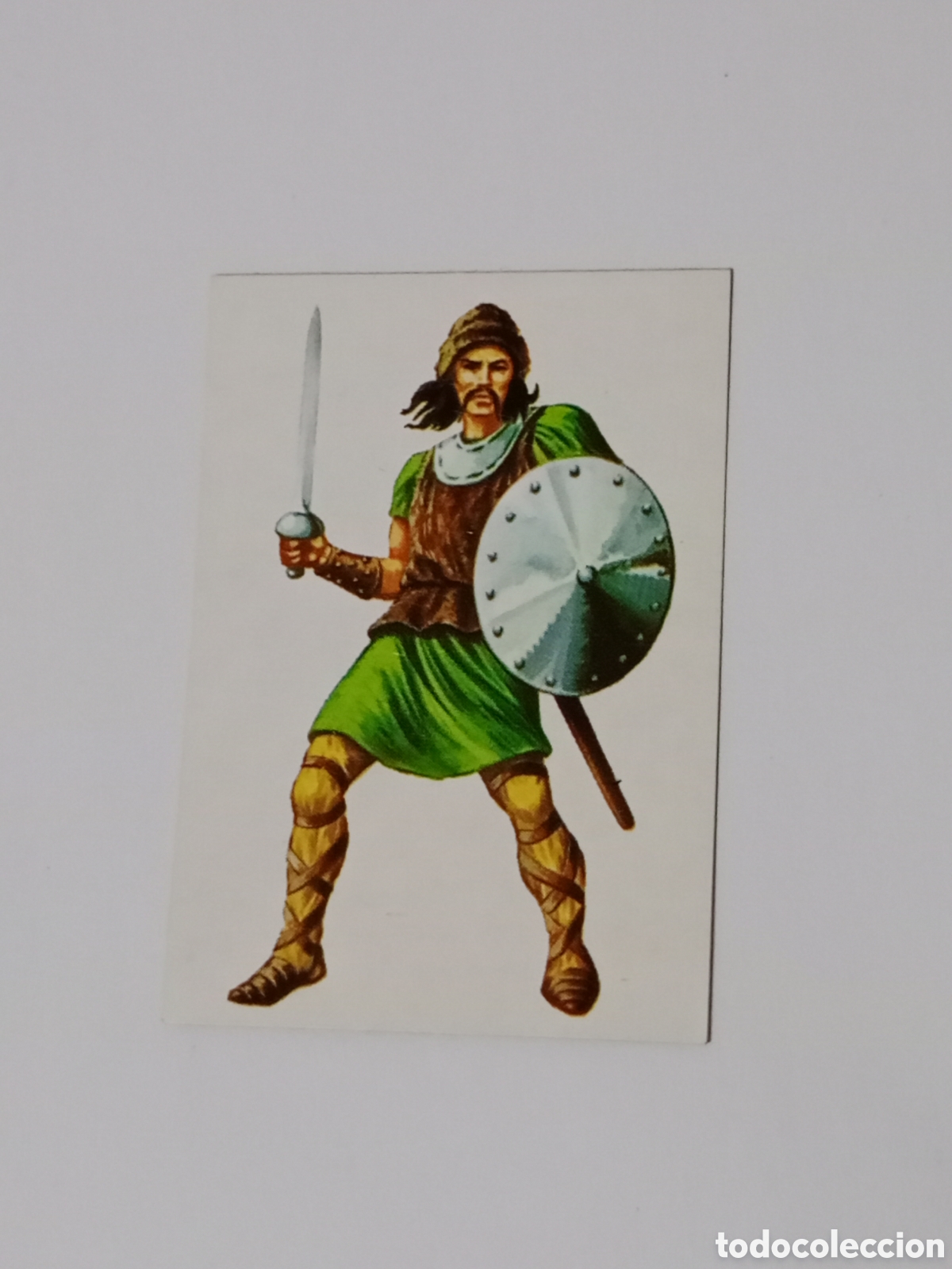 Colecionismo Cromos antigos: Soldados de todos los tiempos - N&ordm; 13 Guerrero Huno - Editorial Maga 1981 - Nunca pegado