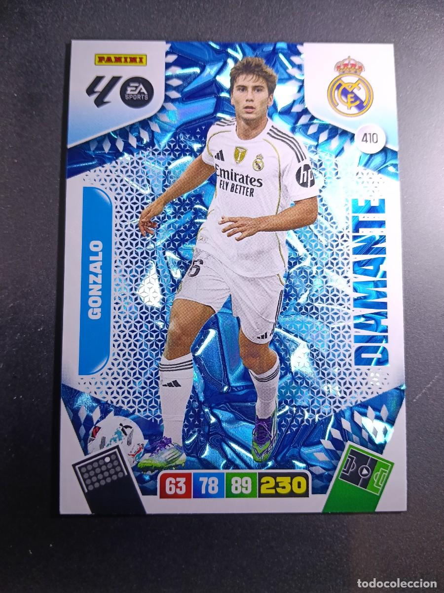 Coleccionismo cromos antiguos: ADRENALYN XL GONZALO 410 DIAMANTE REAL MADRID CROMO LIGA 2025 2026 25 26 PANINI