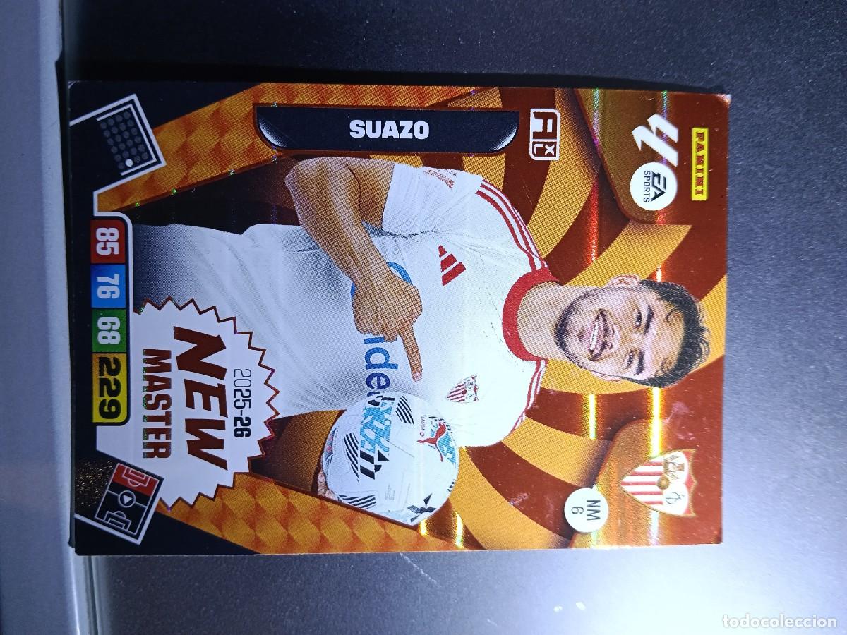 Coleccionismo cromos antiguos: ADRENALYN XL SUAZO NEW MASTER 6 NM 6 SEVILLA CROMO LIGA 2025 2026 25 26 PANINI