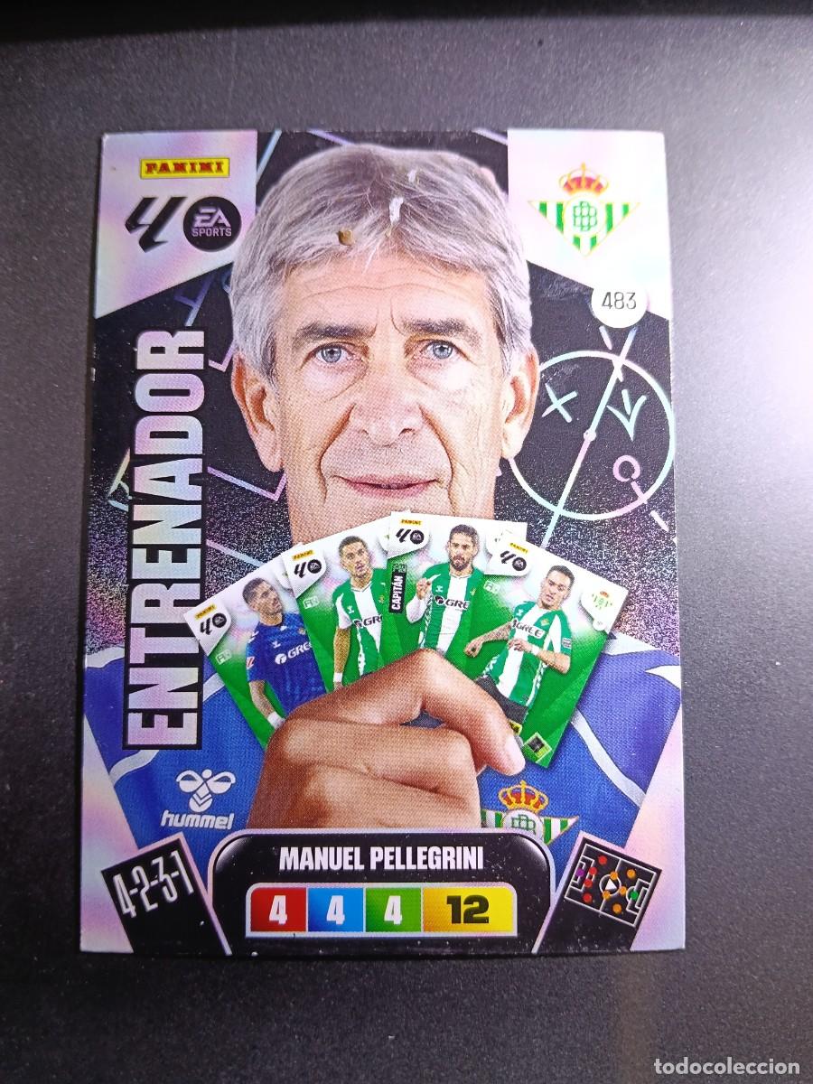 Coleccionismo cromos antiguos: ADRENALYN XL MANUEL PELLEGRINI 483 ENTRENADOR BETIS CROMO LIGA 2025 2026 25 26 PANINI