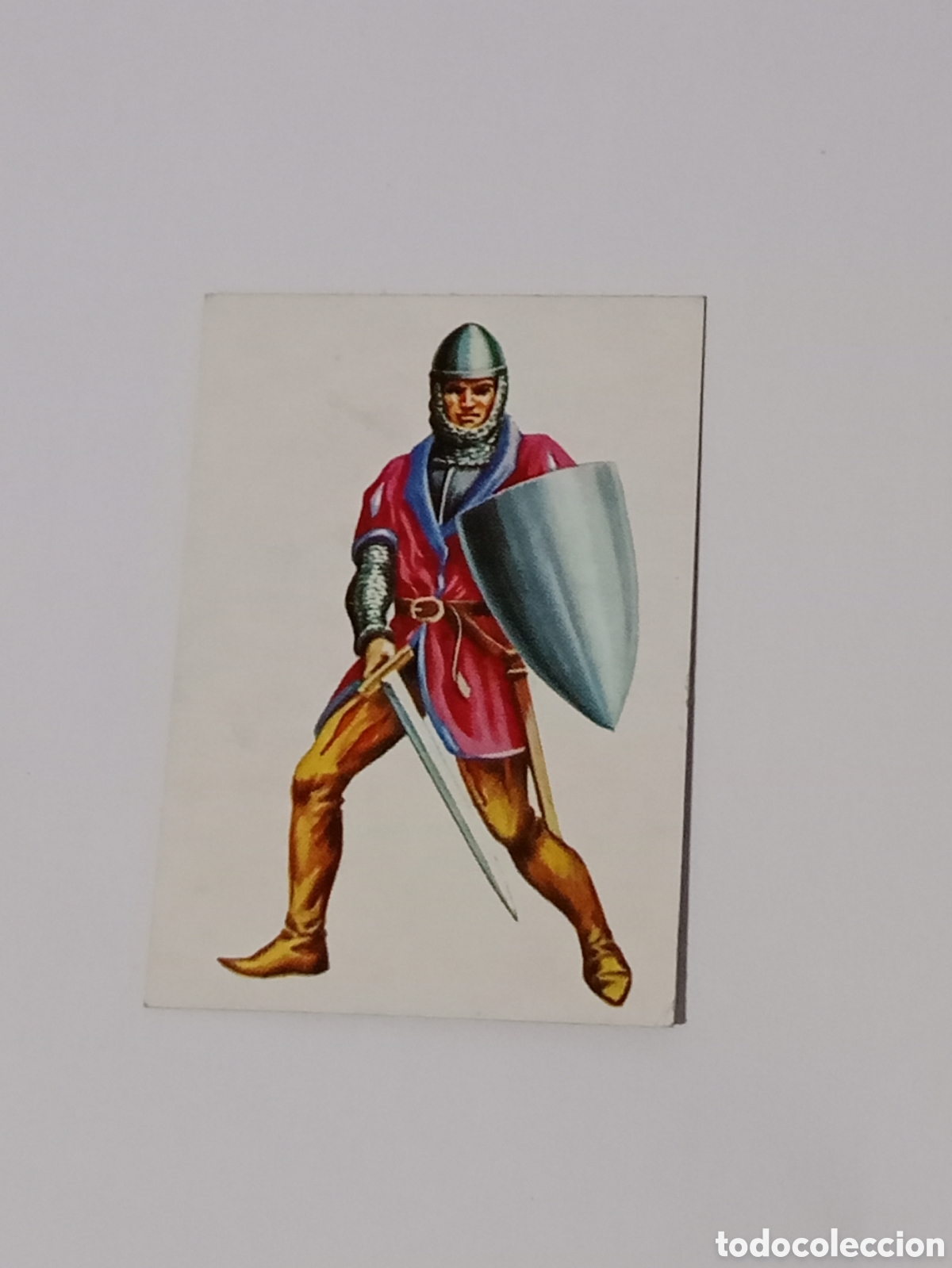 Collectionnisme Cartes &agrave; collectionner anciennes: Cromo Historia-Ficcion N&deg;101 Espa&ntilde;a Himbre armas siglo XIV