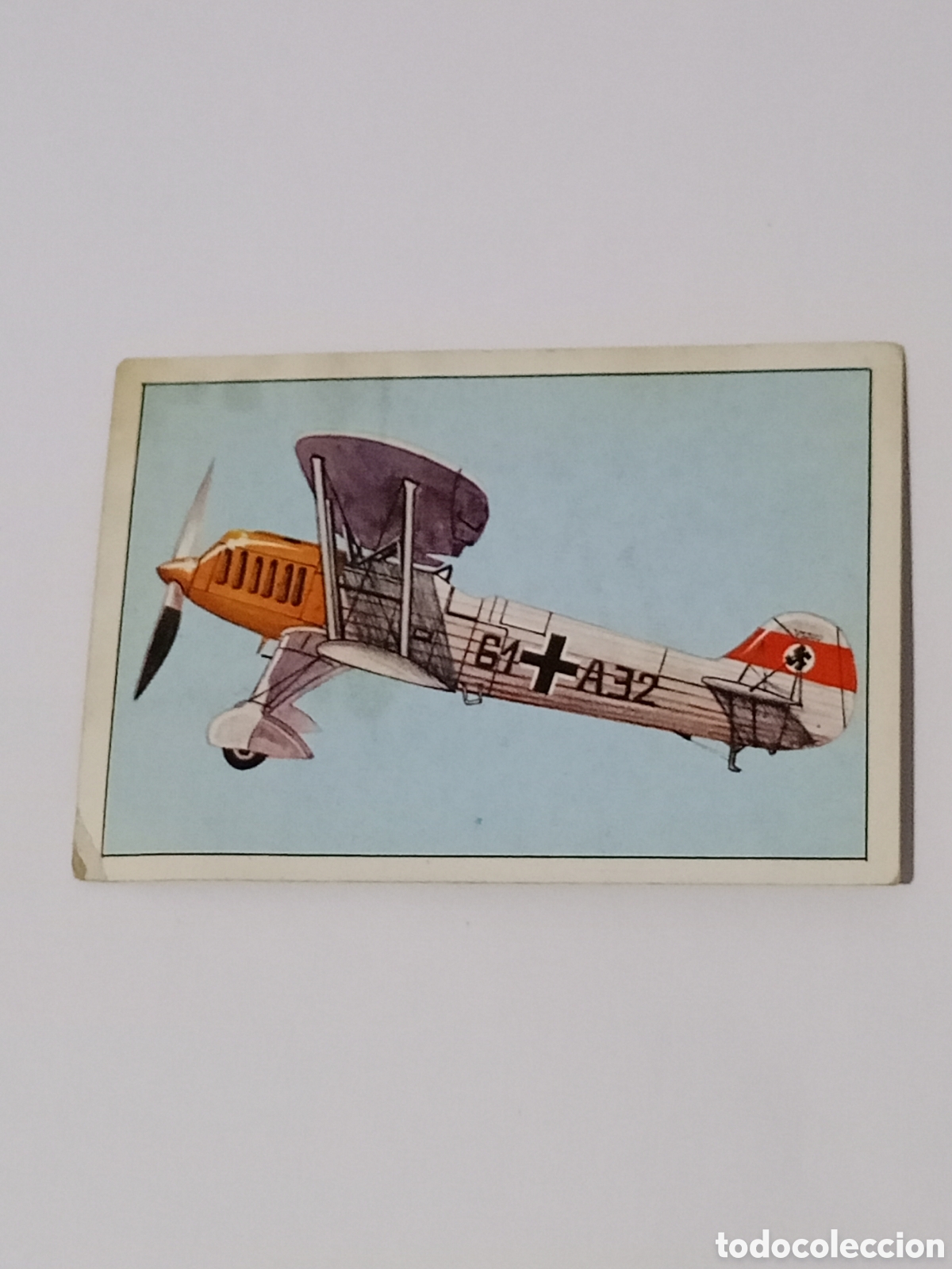 Collectable Antique Stickers: Cromo # 56 Gran Historia de la Aviaci&oacute;n. SARPE