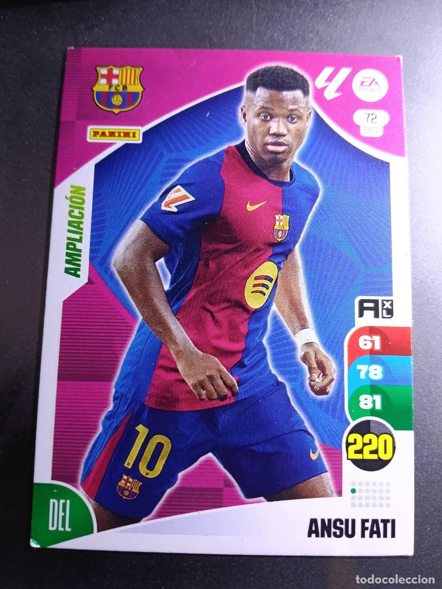 Coleccionismo cromos antiguos: ADRENALYN XL ANSU FATI 72 BIS AMPLIACION BARCELONA CROMO LIGA 2024 2025 24 25 PANINI