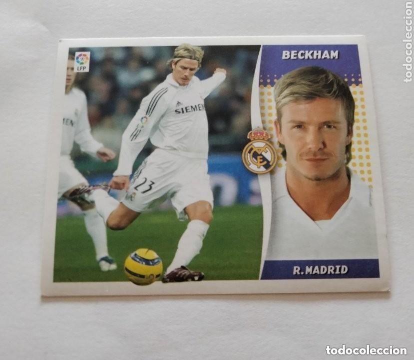 Colecionismo Cromos antigos: Cromo Beckham Real Madrid F&uacute;tbol Liga Este 06-07