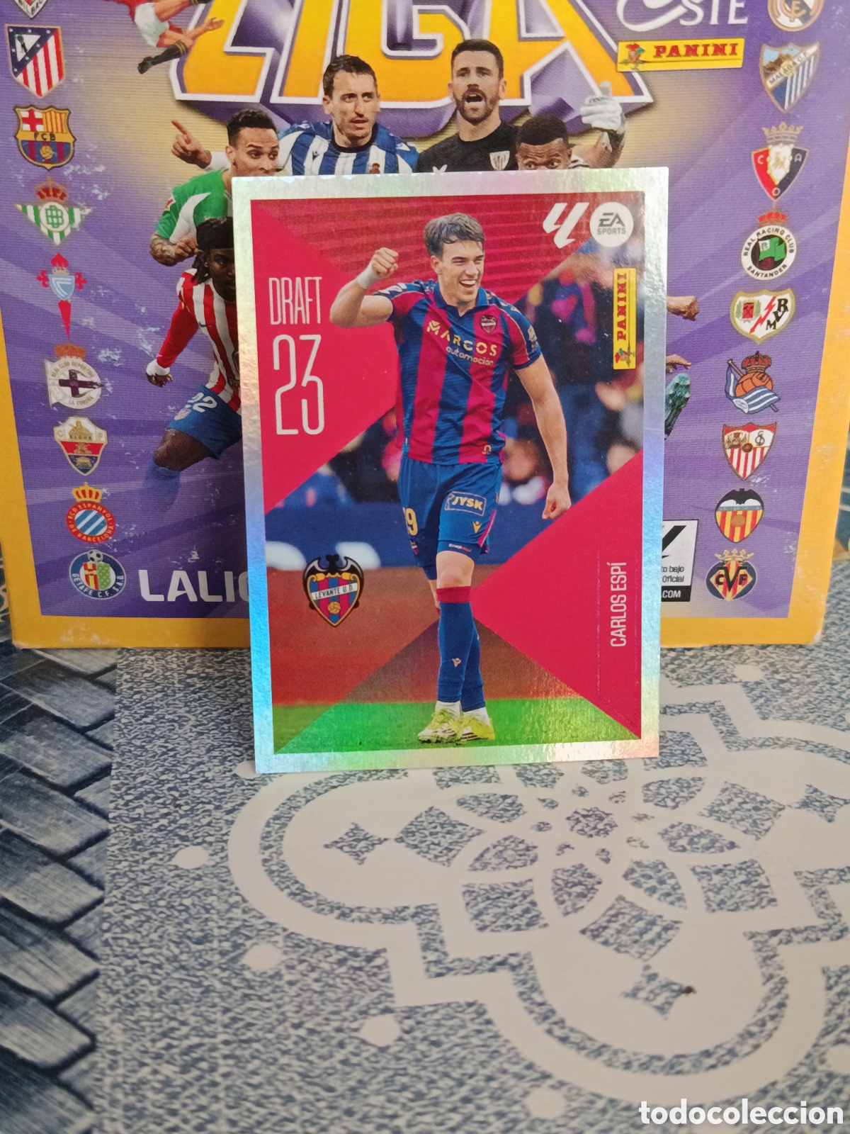 Coleccionismo cromos antiguos: CARLOS ESPI LEVANTE DRAFT 23 N&ordm; 4 LIGA ESTE 26 27 2026 2027 PANINI