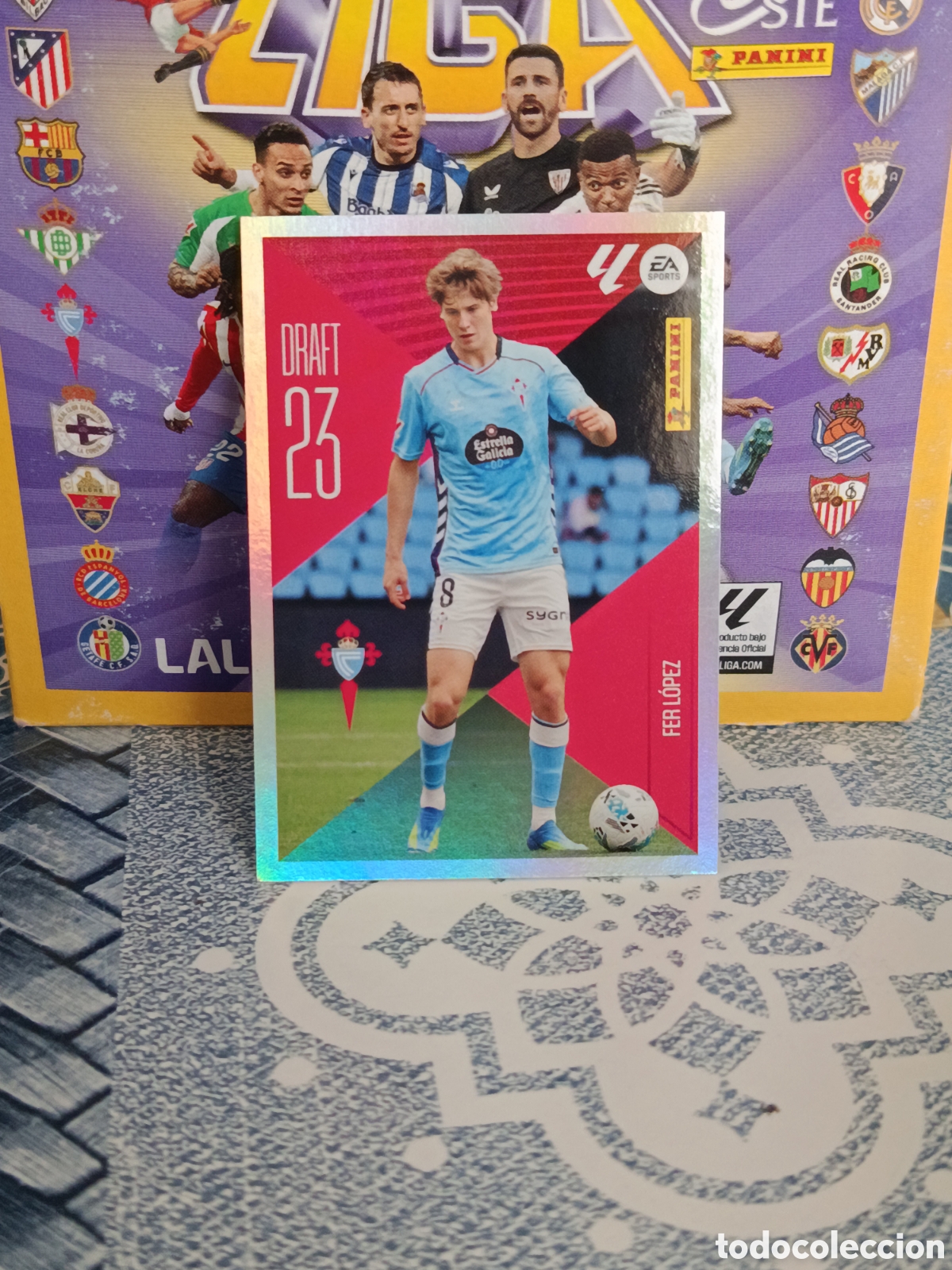 Coleccionismo cromos antiguos: FER LOPEZ CELTA DRAFT 23 N&ordm; 7 LIGA ESTE 26 27 2026 2027 PANINI