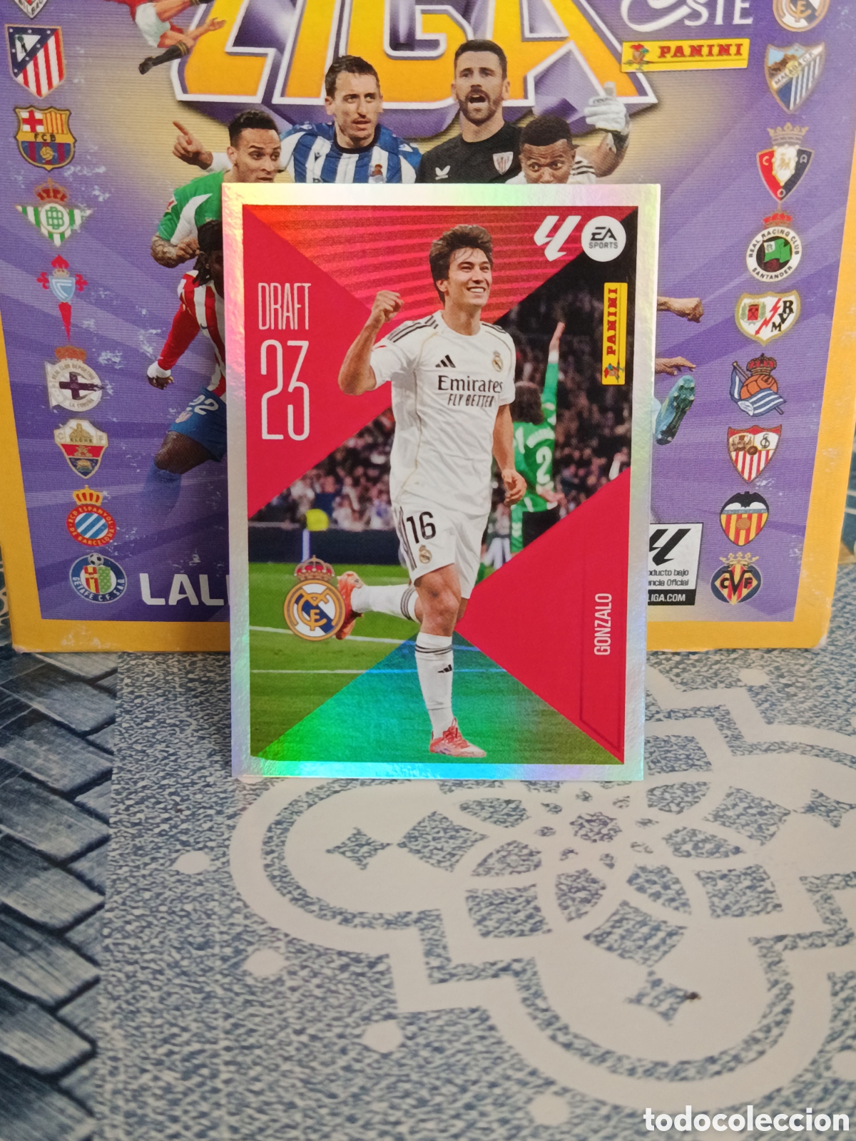 Coleccionismo cromos antiguos: GONZALO REAL MADRID DRAFT 23 N&ordm; 9 LIGA ESTE 26 27 2026 2027 PANINI