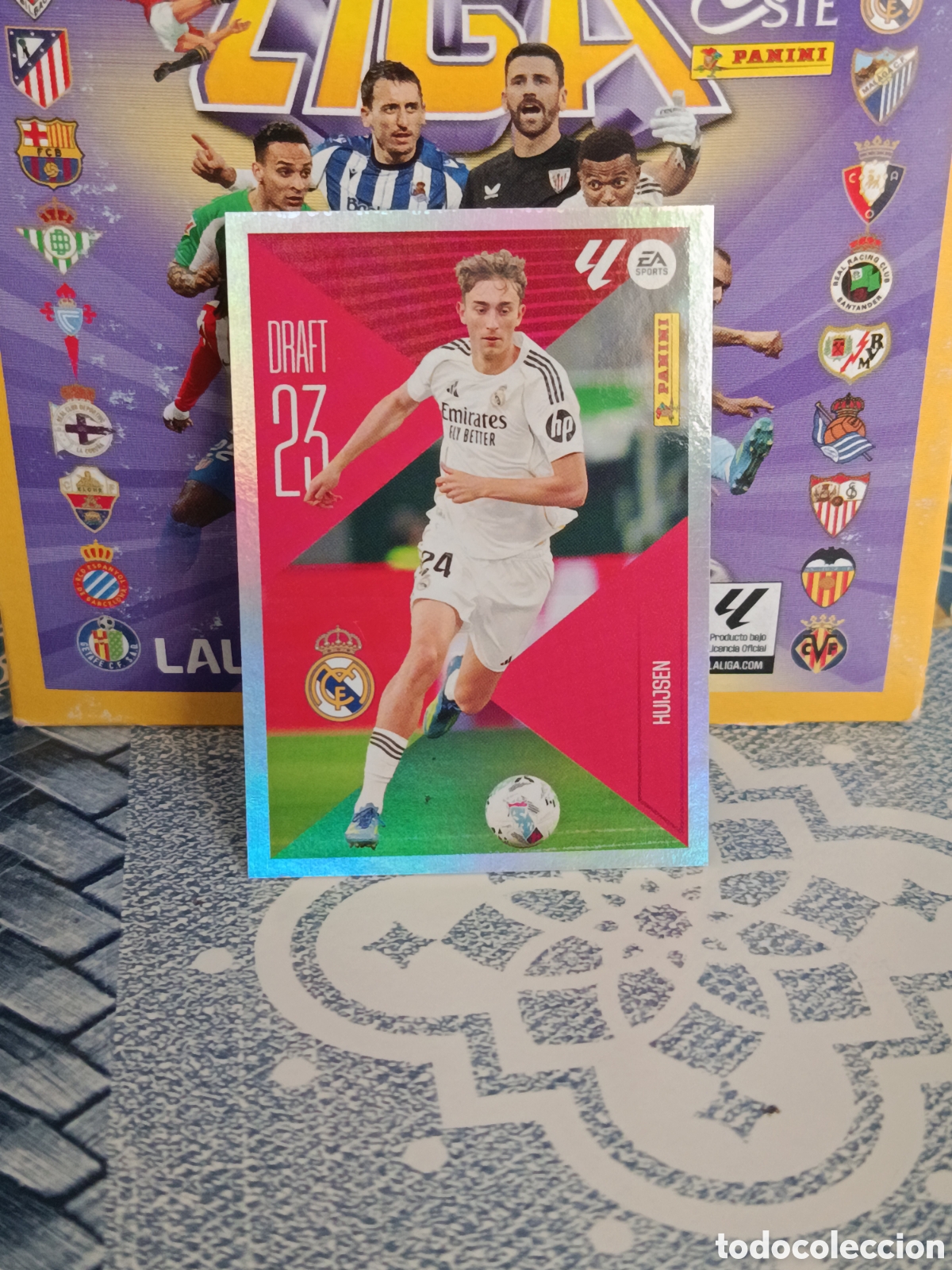 Colecionismo Cromos antigos: HUIJSEN REAL MADRID DRAFT 23 N&ordm; 10 LIGA ESTE 26 27 2026 2027 PANINI