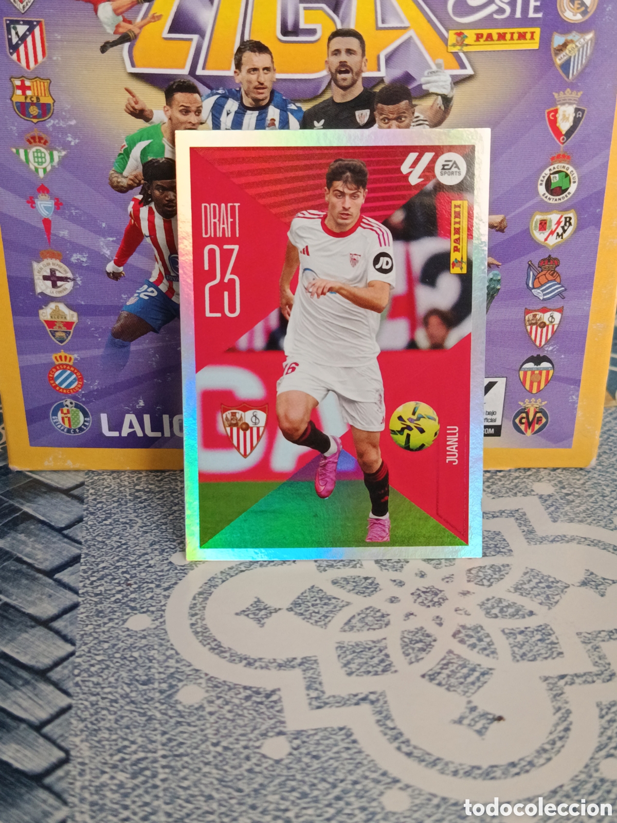 Colecionismo Cromos antigos: JUANLU SEVILLA DRAFT 23 N&ordm; 14 LIGA ESTE 26 27 2026 2027 PANINI