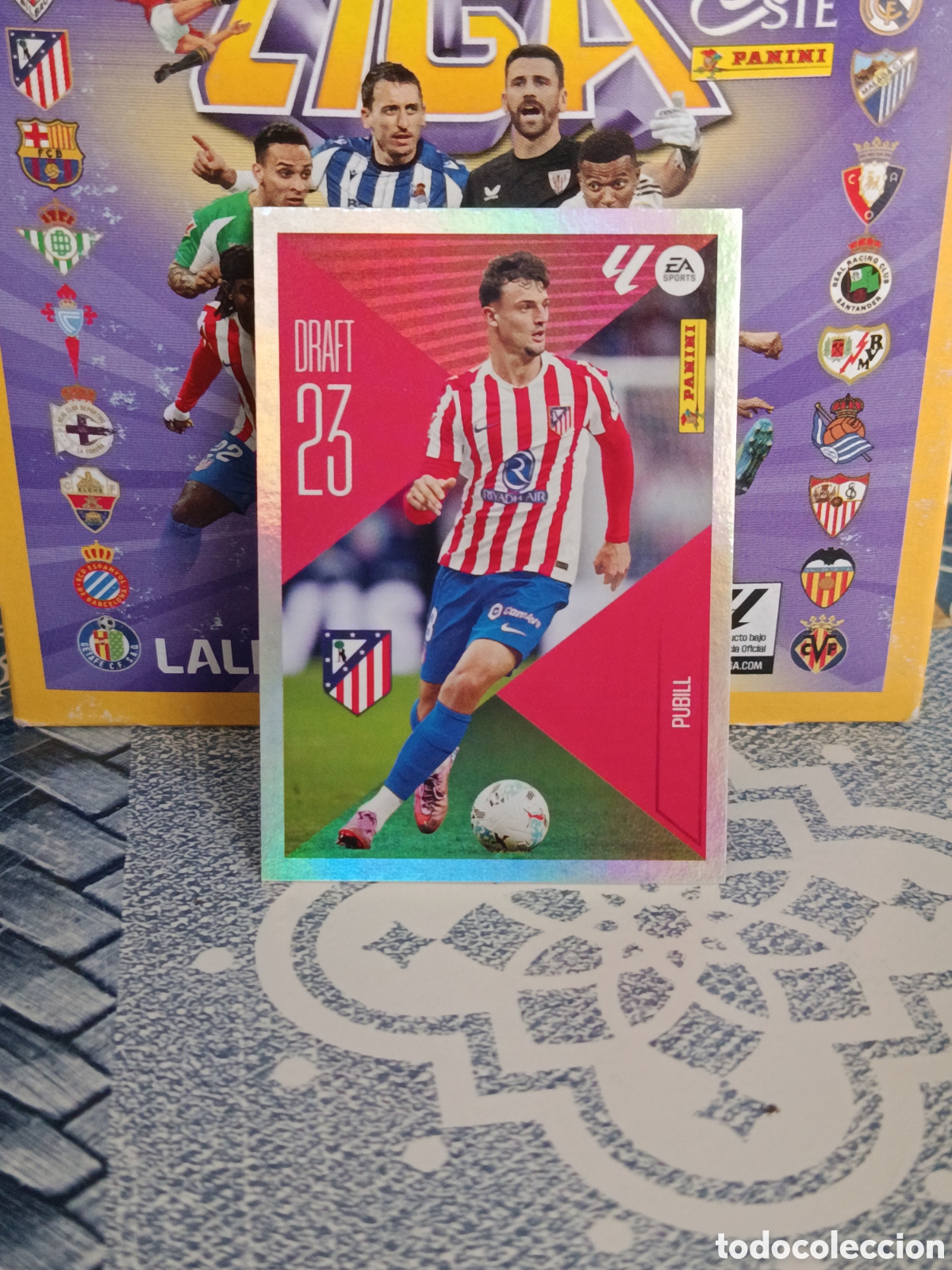 Colecionismo Cromos antigos: PUBILL ATLETICO DE MADRID DRAFT 23 N&ordm; 19 LIGA ESTE 26 27 2026 2027 PANINI