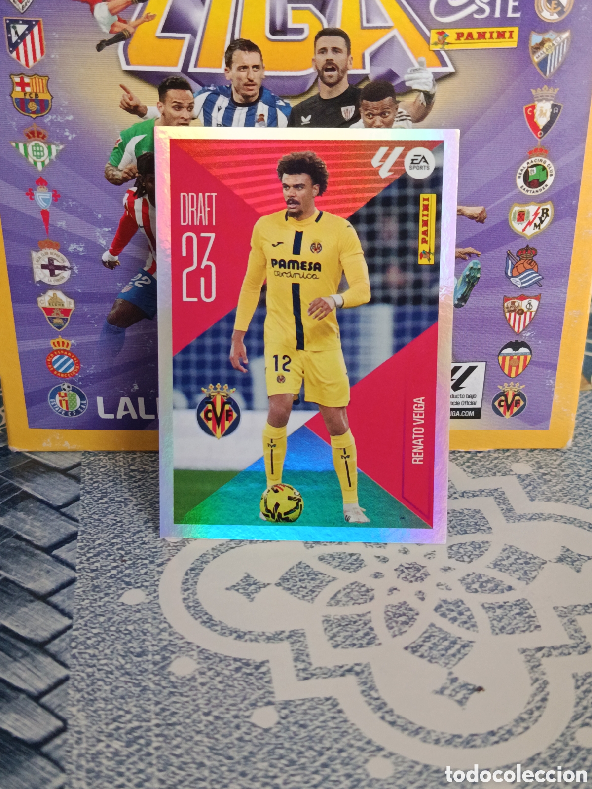 Sammeln alte Sammelbilder: RENATO VEIGA VILLARREAL DRAFT 23 N&ordm; 20 LIGA ESTE 26 27 2026 2027 PANINI