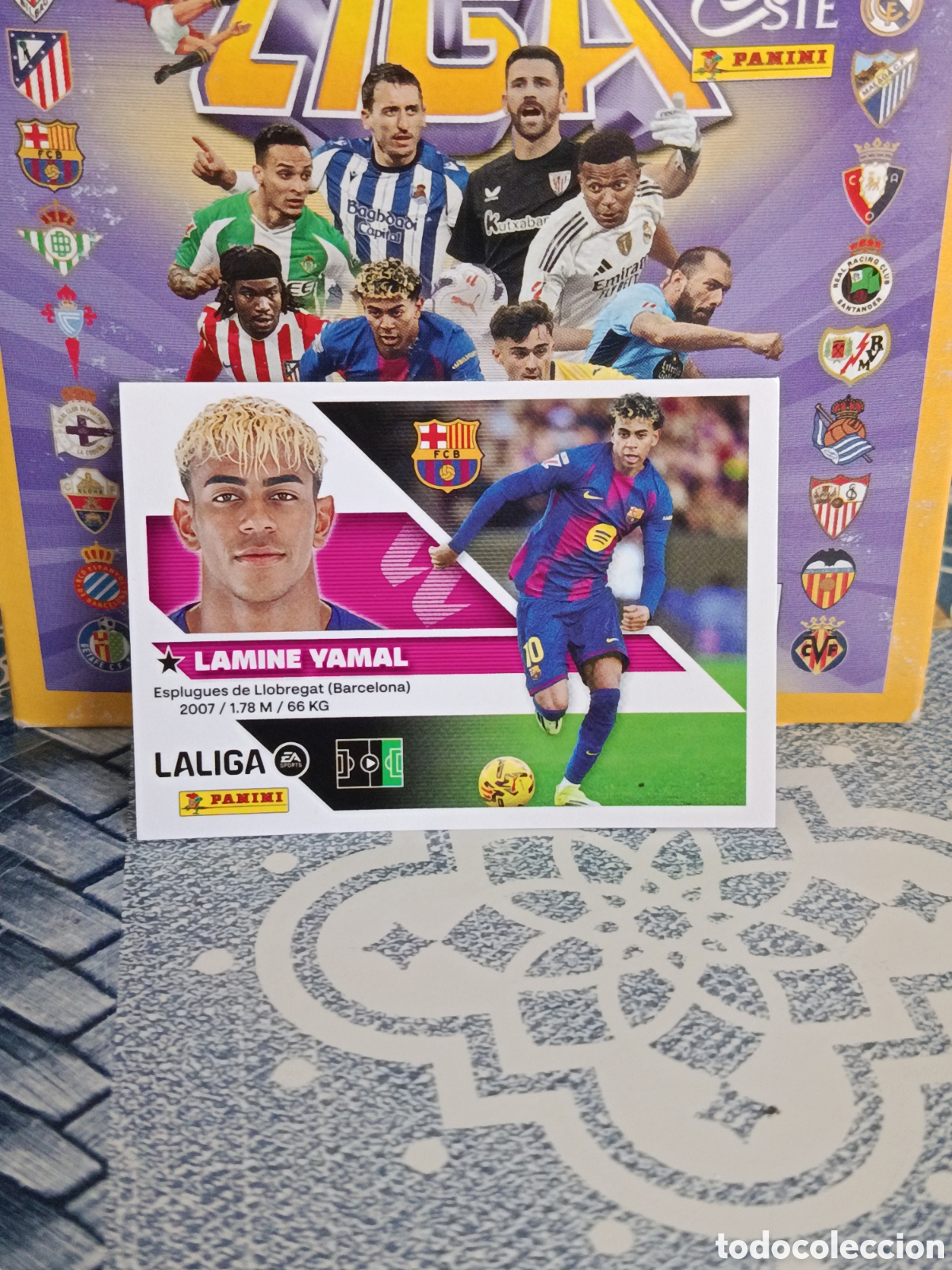 Collectable Antique Stickers: LAMINE YAMAL F.C. BARCELONA BAR&Ccedil;A N&ordm; 20 LIGA ESTE 26 27 2026 2027 PANINI