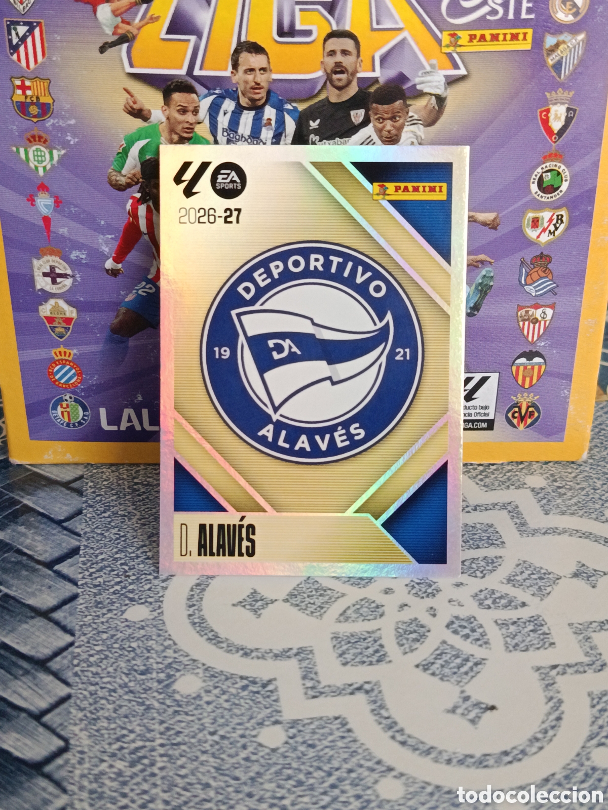 Collectable Antique Stickers: ESCUDO ALAVES N&ordm; 1 LIGA ESTE 26 27 2026 2027 PANINI