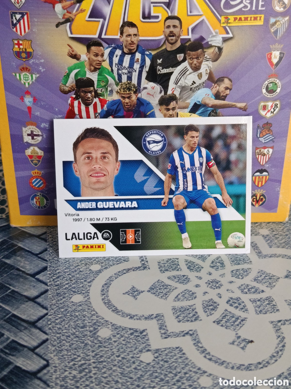 Collectionnisme Cartes &agrave; collectionner anciennes: GUEVARA ALAVES N&ordm; 13 LIGA ESTE 26 27 2026 2027 PANINI &rdquo;NUEVO DE SOBRE&rdquo;
