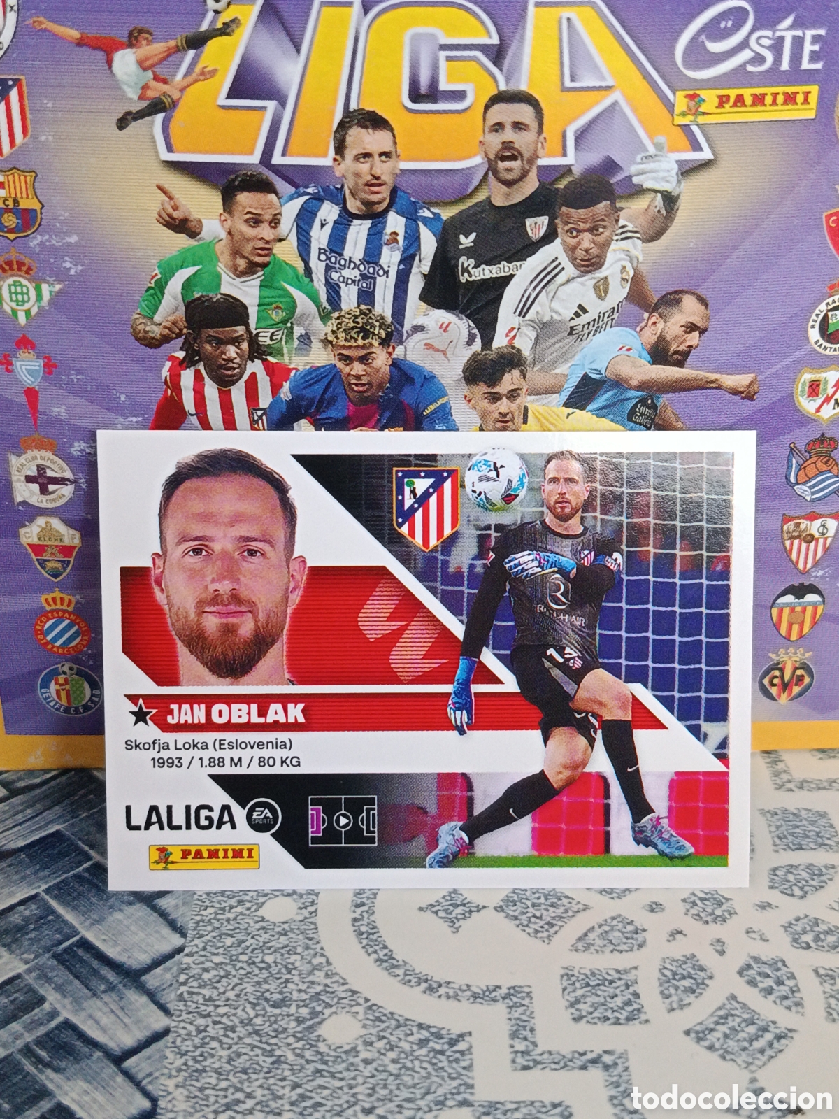 Collectable Antique Stickers: OBLAK ATLETICO DE MADRID N&ordm; 3 LIGA ESTE 26 27 2026 2027 PANINI &rdquo;NUEVO DE SOBRE&rdquo;