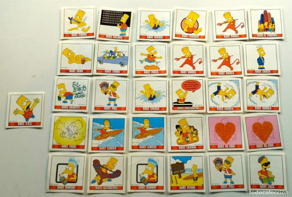 Collezionismo Figurine antiche: LOTE DE 31 CROMOS DE LA COLECCI&Oacute;N PROMOCIONAL DE MATUTANO DE BART SIMPSON DE PANINI, A&Ntilde;O 2000.