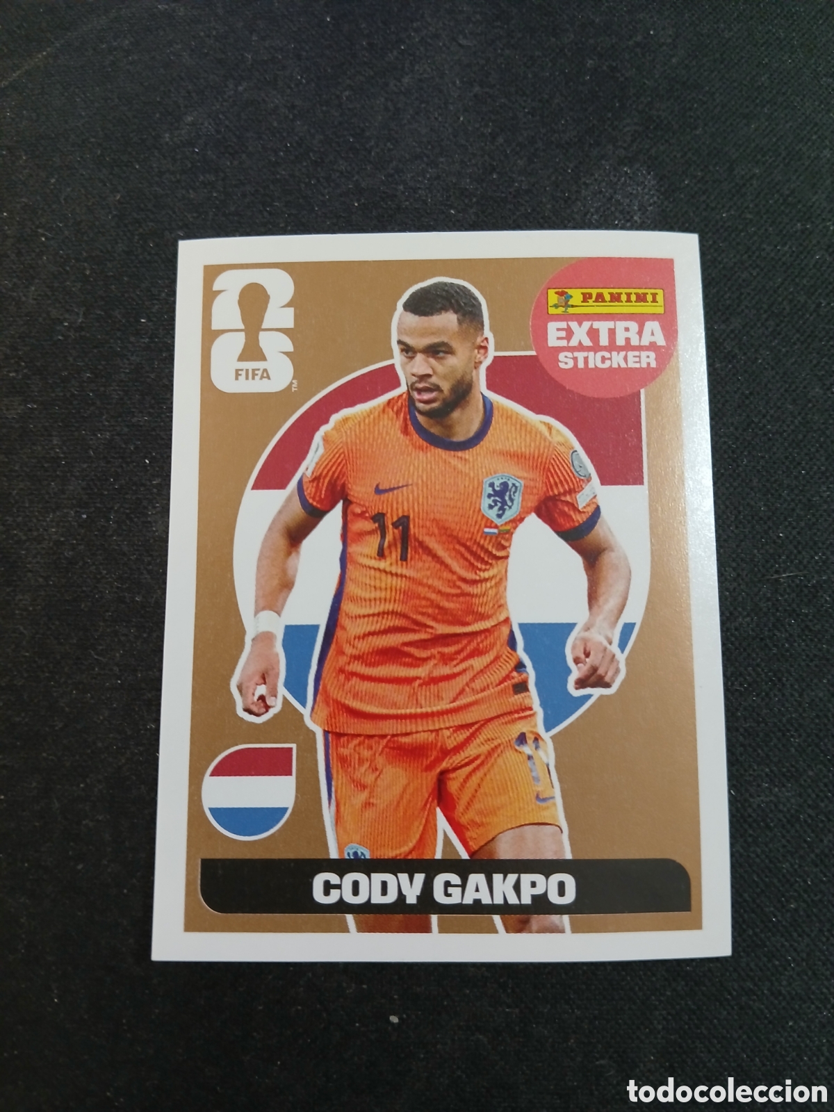 Sammeln alte Sammelbilder: Cody Gakpo extra sticker bronce Mundial 2026 Panini