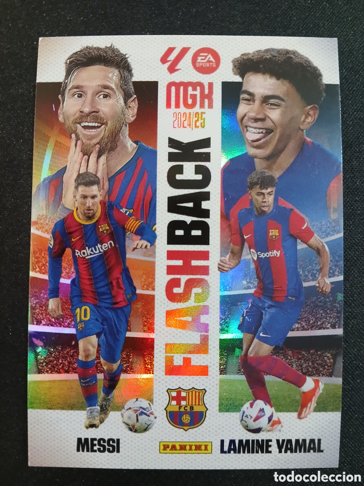 Collezionismo Figurine antiche: Messi + Lamine Flashback Megacracks 24-25