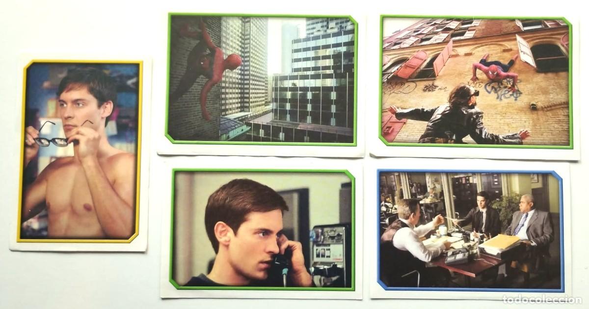 Sammeln alte Sammelbilder: LOTE DE 5 CROMOS DE LA COLECCI&Oacute;N SPIDER-MAN DE EDICIONES MERLIN STICKERS, A&Ntilde;O 2002.