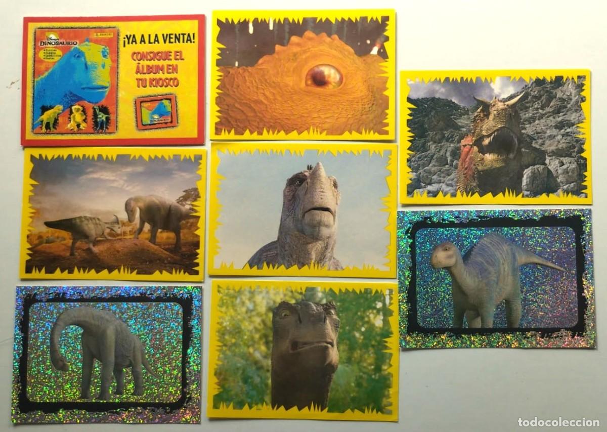 Coleccionismo cromos antiguos: LOTE DE 8 CROMOS DE LA COLECCI&Oacute;N DINOSAURIO DISNEY DE PANINI, A&Ntilde;O 2000.