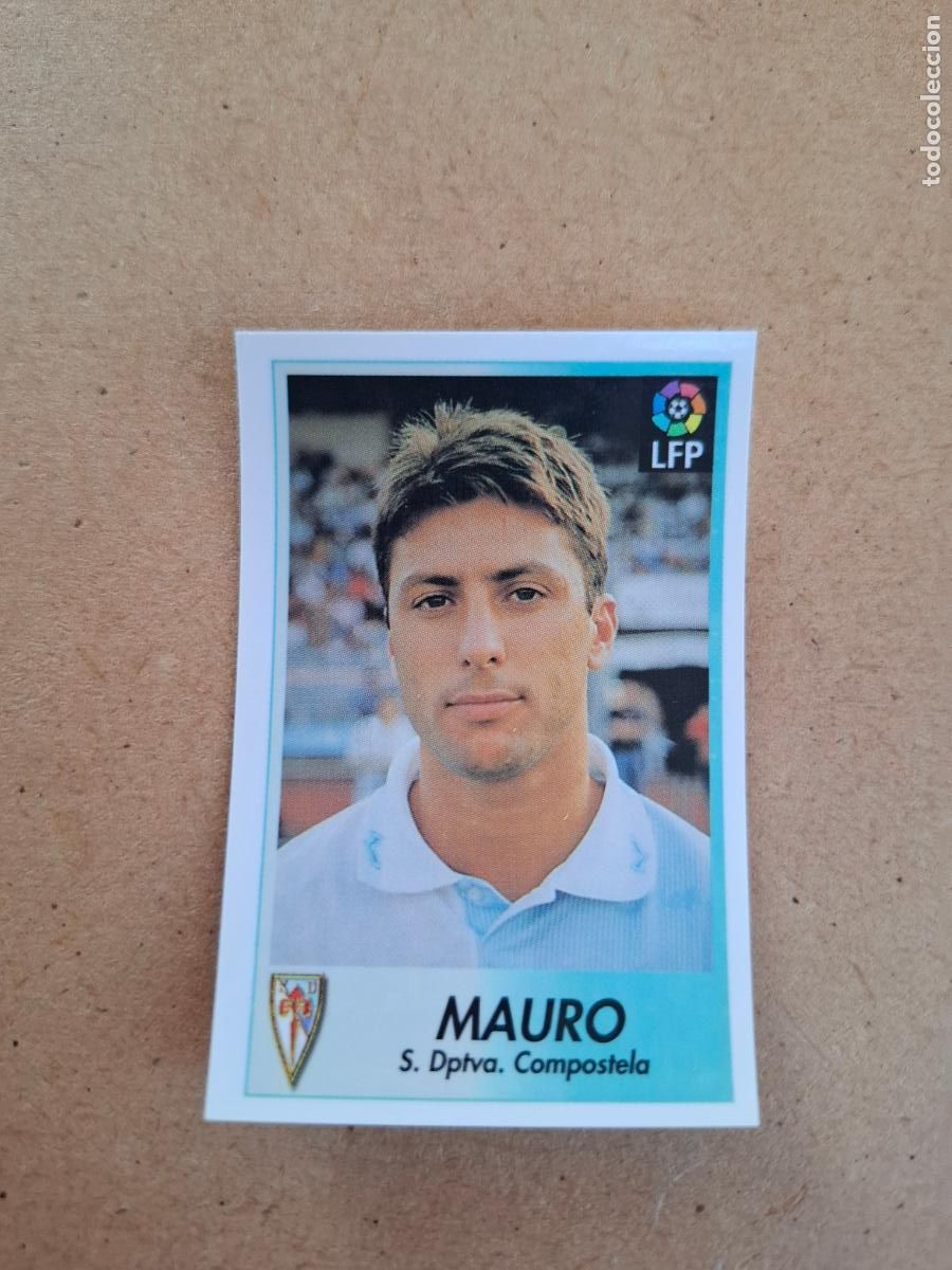 Collectable Antique Stickers: BOLLYCAO 96 97 1996 1997 - 55 MAURO - COMPOSTELA ( TRASERA SIGUE LA LIGA ) NUNCA PEGADO
