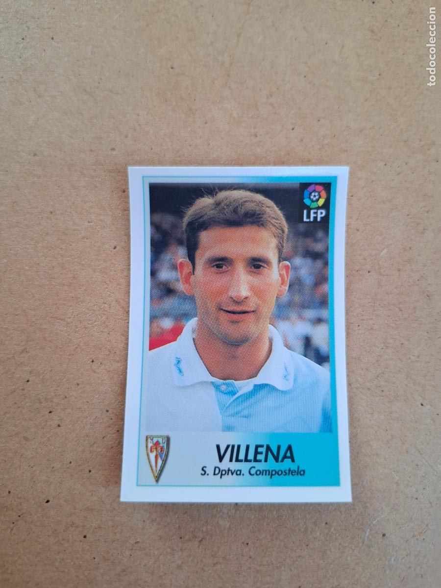 Collectable Antique Stickers: BOLLYCAO 96 97 1996 1997 - 58 VILLENA - COMPOSTELA ( TRASERA TE PRESENTA F&Uacute;TBOL ) NUNCA PEGADO