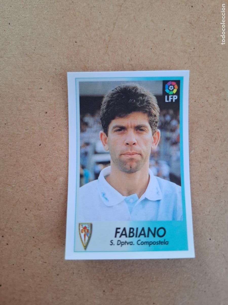 Collectable Antique Stickers: BOLLYCAO 96 97 1996 1997 - 61 FABIANO - COMPOSTELA ( TRASERA SIGUE LA LIGA ) NUNCA PEGADO