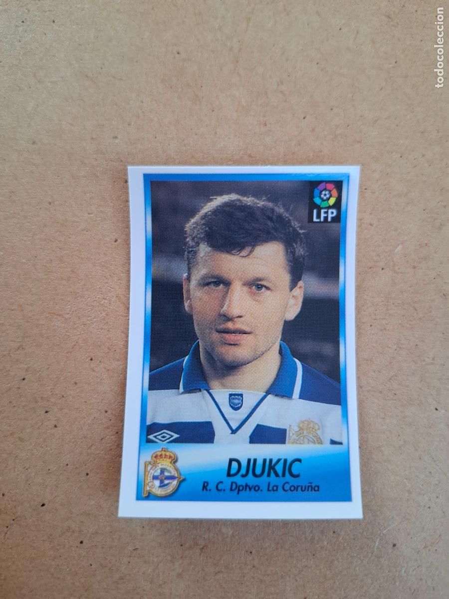Collectionnisme Cartes &agrave; collectionner anciennes: BOLLYCAO 96 97 1996 1997 - 68 DJUKIC - R.C. DEPORTIVO ( TRASERA TE PRESENTA F&Uacute;TBOL ) NUNCA PEGADO