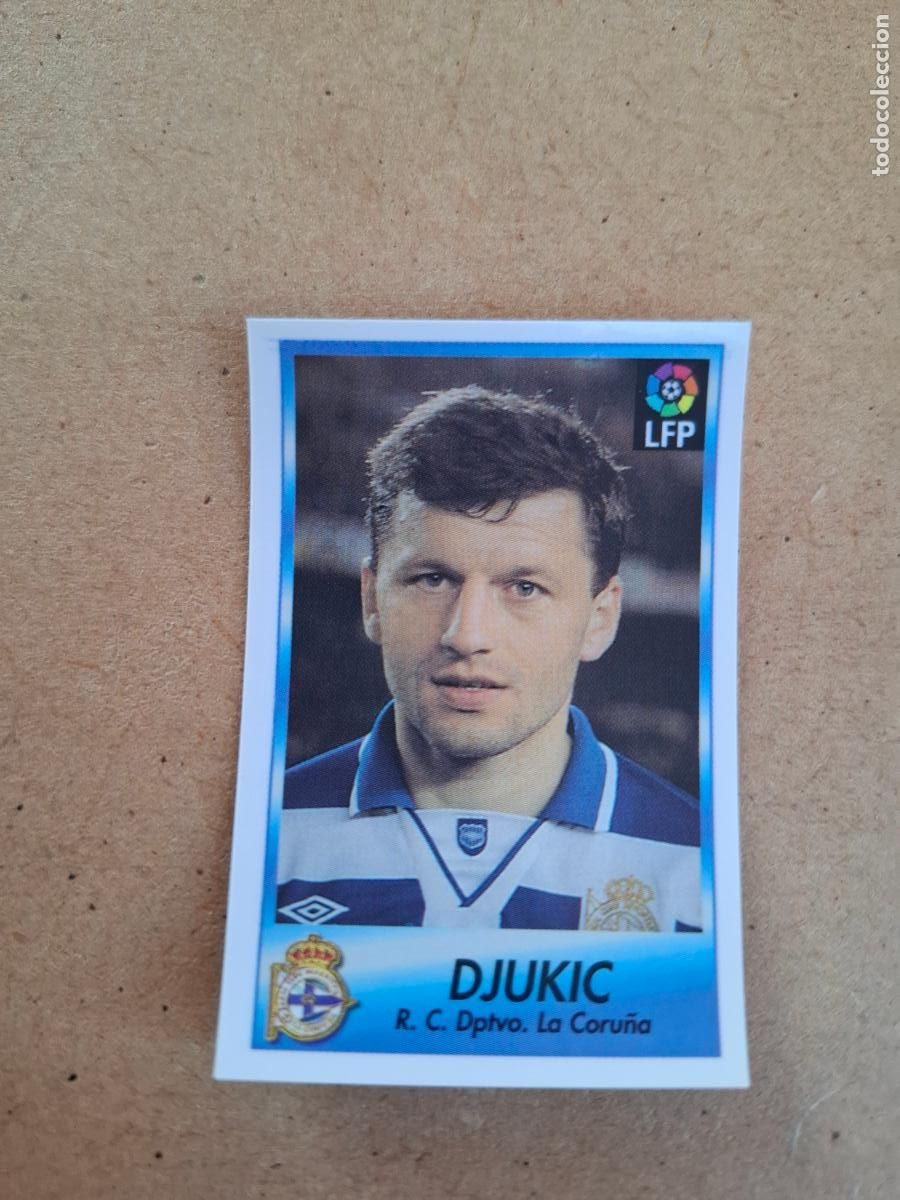 Collectionnisme Cartes &agrave; collectionner anciennes: BOLLYCAO 96 97 1996 1997 - 68 DJUKIC - R.C. DEPORTIVO ( TRASERA SIGUE LA LIGA ) NUNCA PEGADO