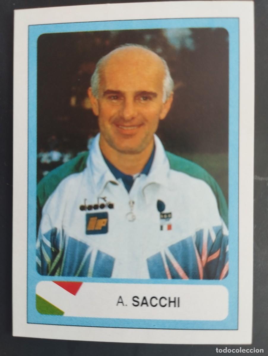 Colecionismo Cromos antigos: Mundial USA 1994 Ediciones Estadio Cromo n&uacute;mero 258 Arrigo Sacchi