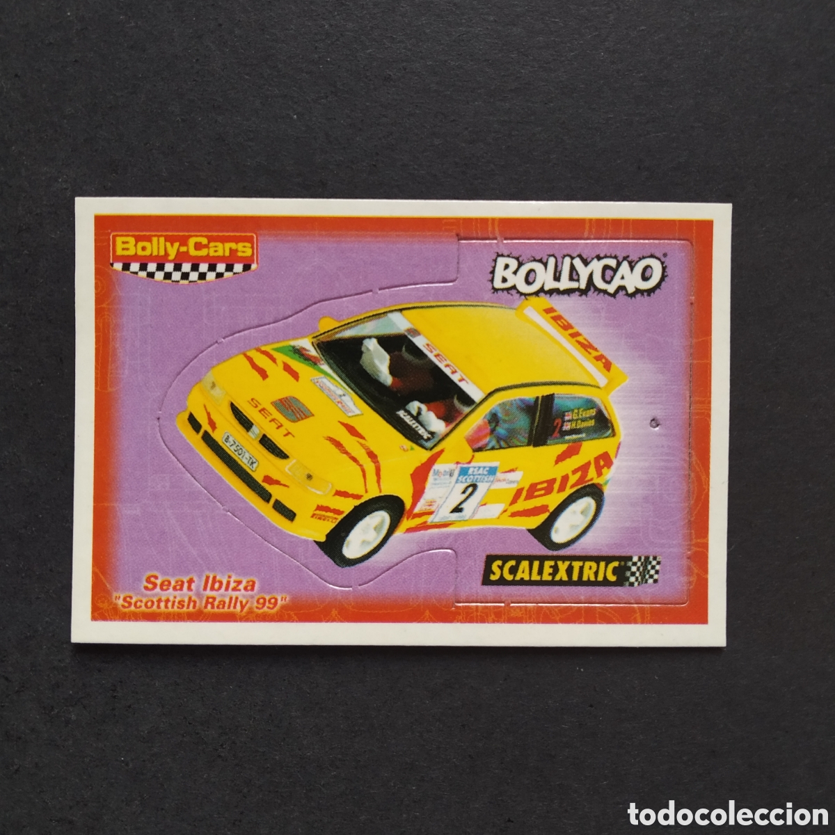 Collezionismo Figurine antiche: CROMO - SEAT IBIZA &rdquo;SCOTTISH RALLY 99&rdquo; - BOLLY-CARS - BOLLYCAO / SCALEXTRIC - A&Ntilde;O 2001