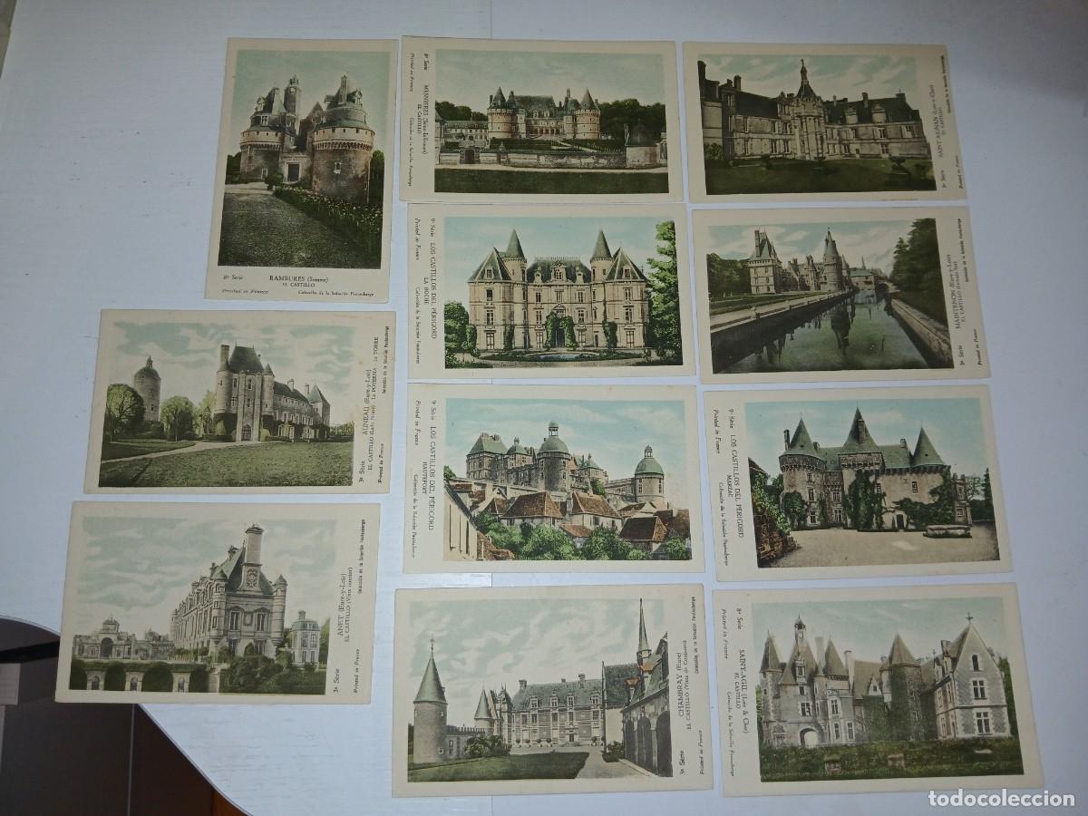 Collezionismo Figurine antiche: 11 CROMOS COMPLETA. LOS CASTILLOS DE FRANCIA. COLECCI&Oacute;N DE LA SOLUCI&Oacute;N PAUTAUBERGE.