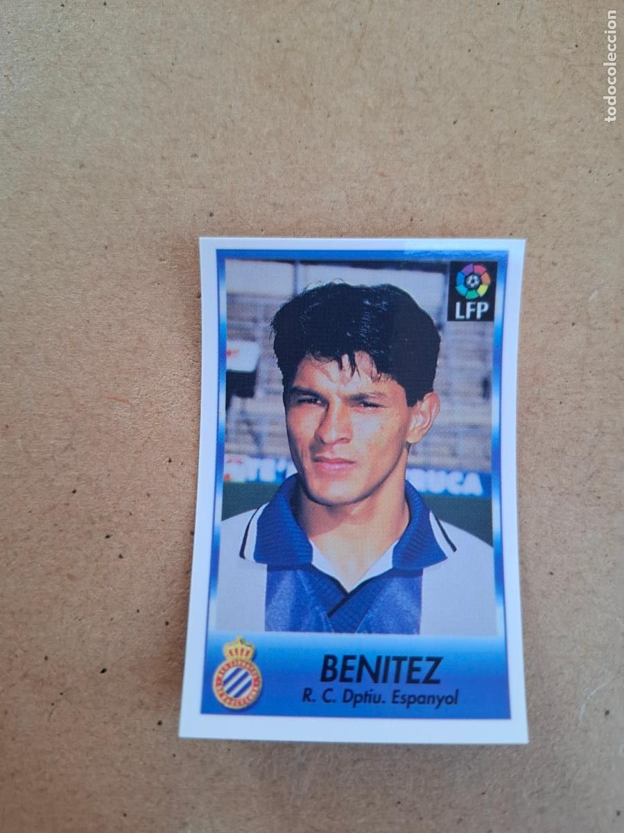 Sammeln alte Sammelbilder: BOLLYCAO 96 97 1996 1997 - 89 BENITEZ - RCD. ESPANYOL ( TRASERA TE PRESENTA F&Uacute;TBOL ) NUNCA PEGADO