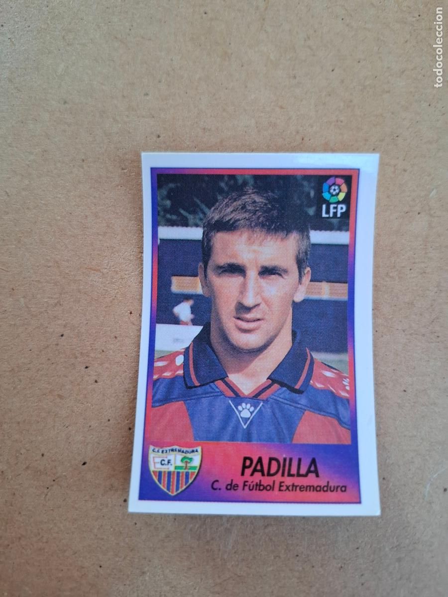 Collectable Antique Stickers: BOLLYCAO 96 97 1996 1997 - 95 PADILLA - CF. EXTREMADURA ( TRASERA TE PRESENTA F&Uacute;TBOL ) NUNCA PEGADO