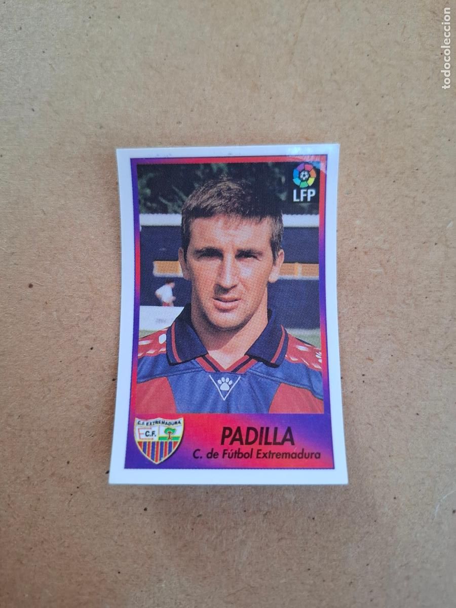 Collectable Antique Stickers: BOLLYCAO 96 97 1996 1997 - 95 PADILLA - CF. EXTREMADURA ( TRASERA SIGUE LA LIGA ) NUNCA PEGADO